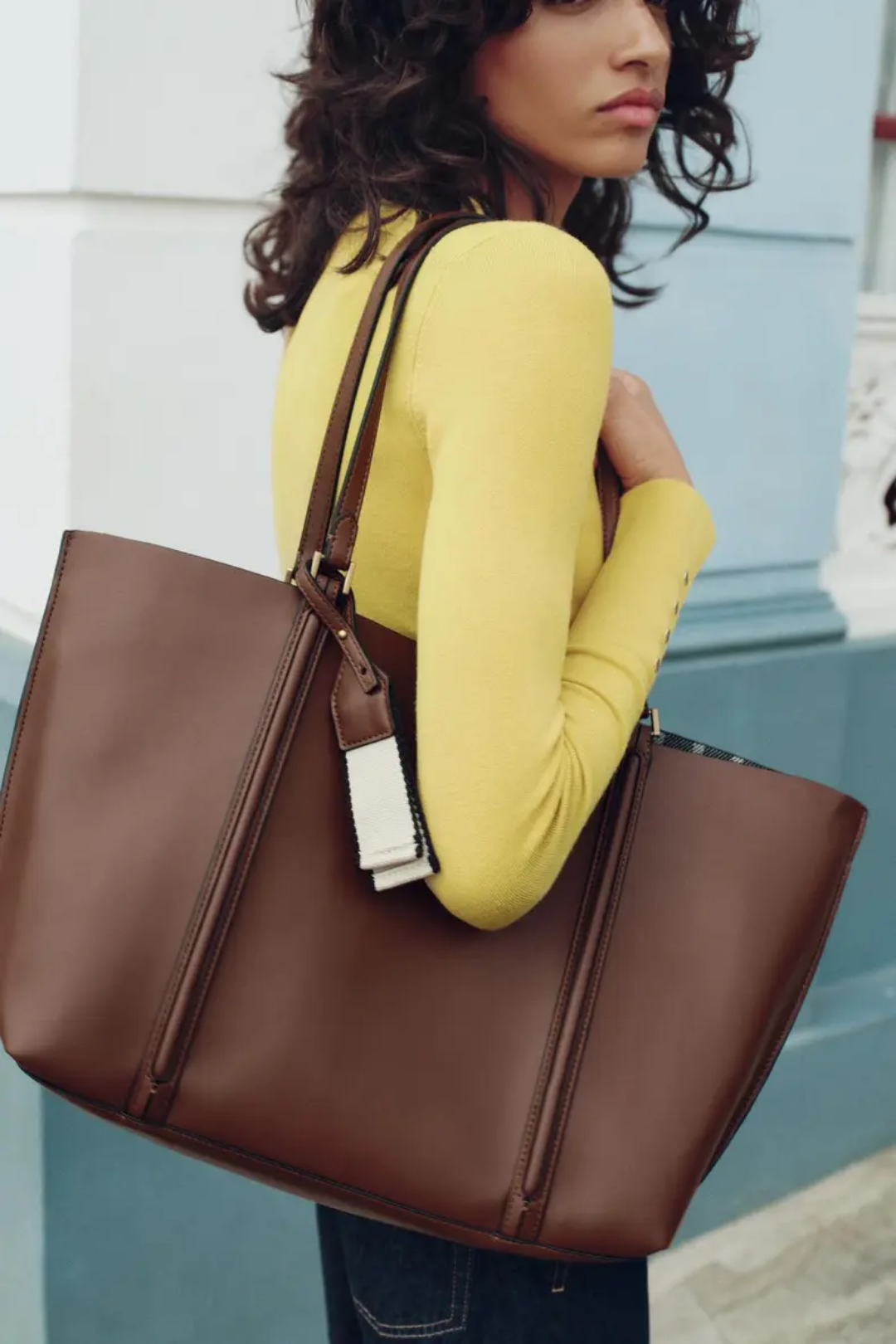 Faux Leather Laptop Bag