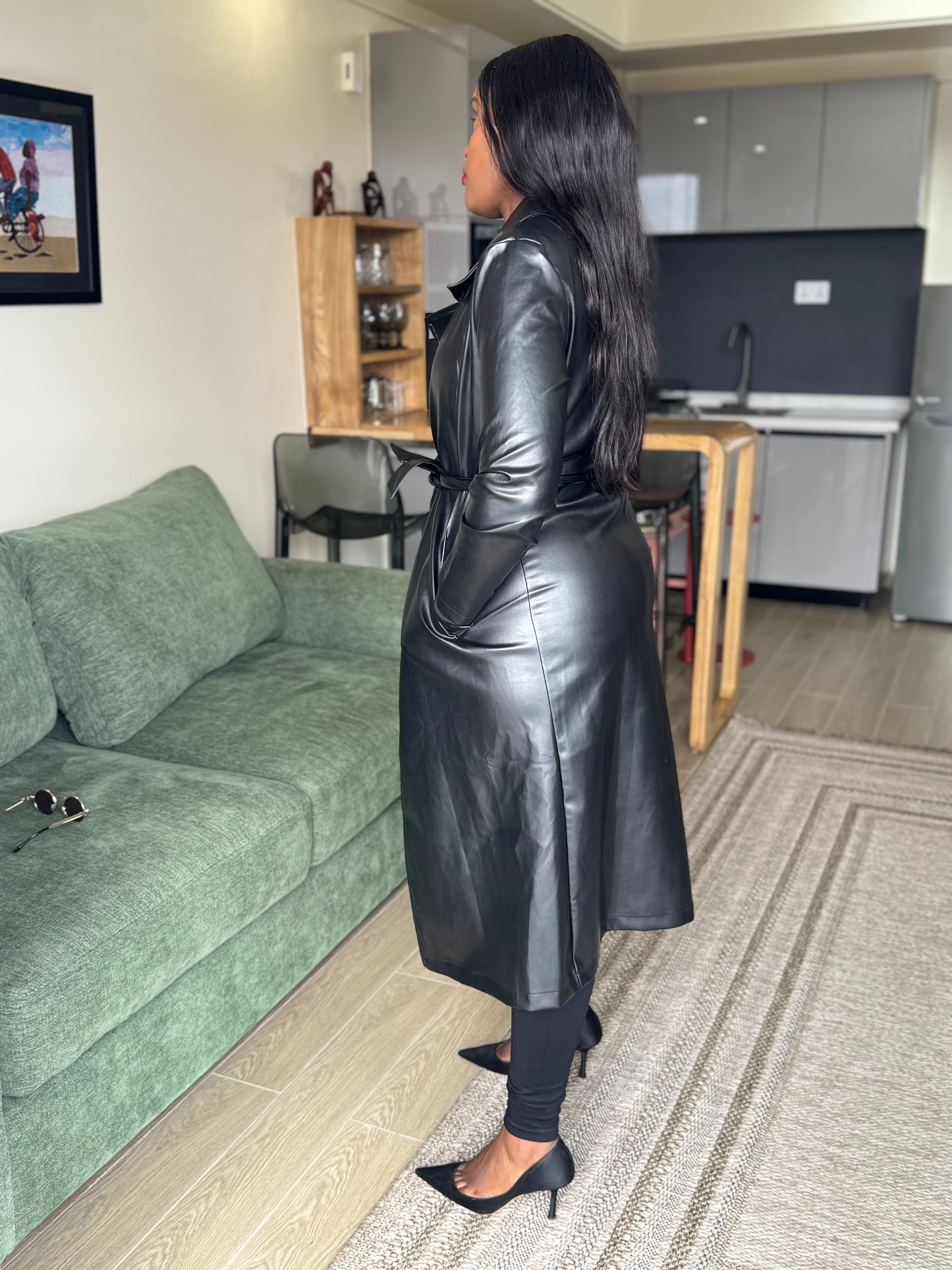 Leather Trench Coat