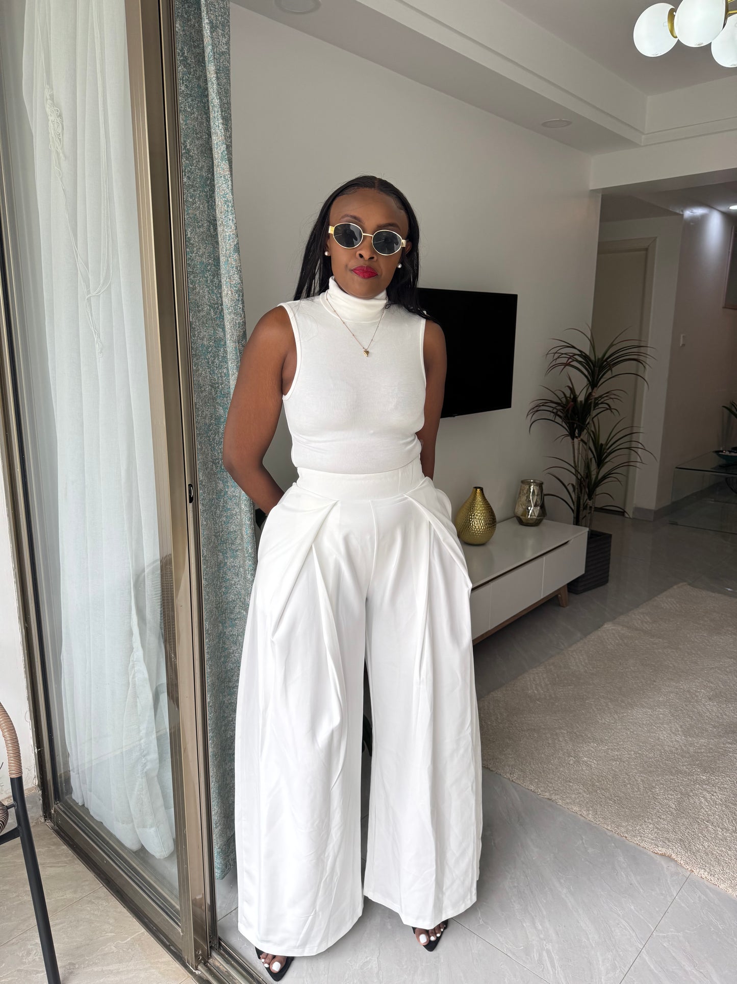 Mona Wide-leg Barrel Pants