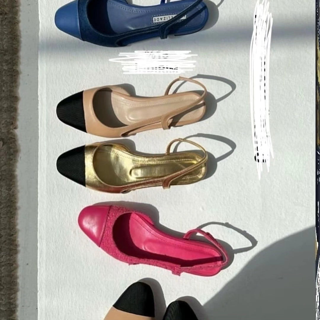 Two-toned Slingbacks