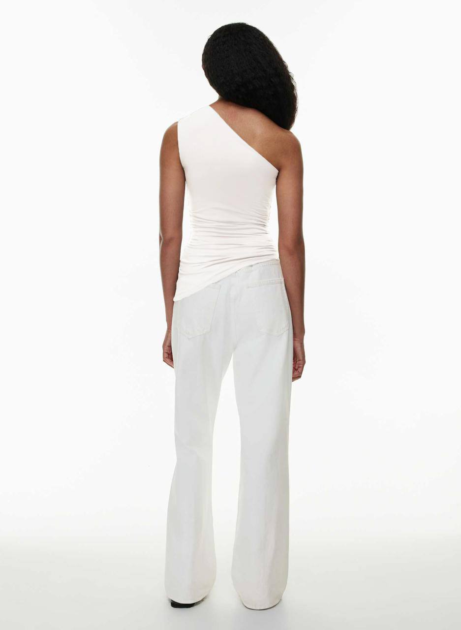 Asymmetrical Offshoulder Sleeveless Top