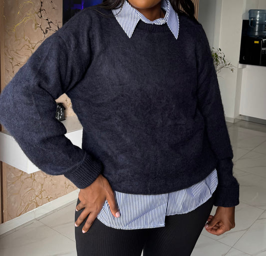 Massimo Dutti-inspired Fluffy Sweater