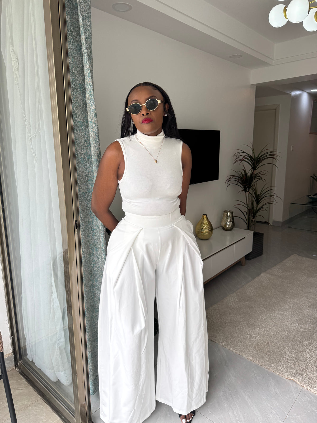 Mona Wide-leg Barrel Pants