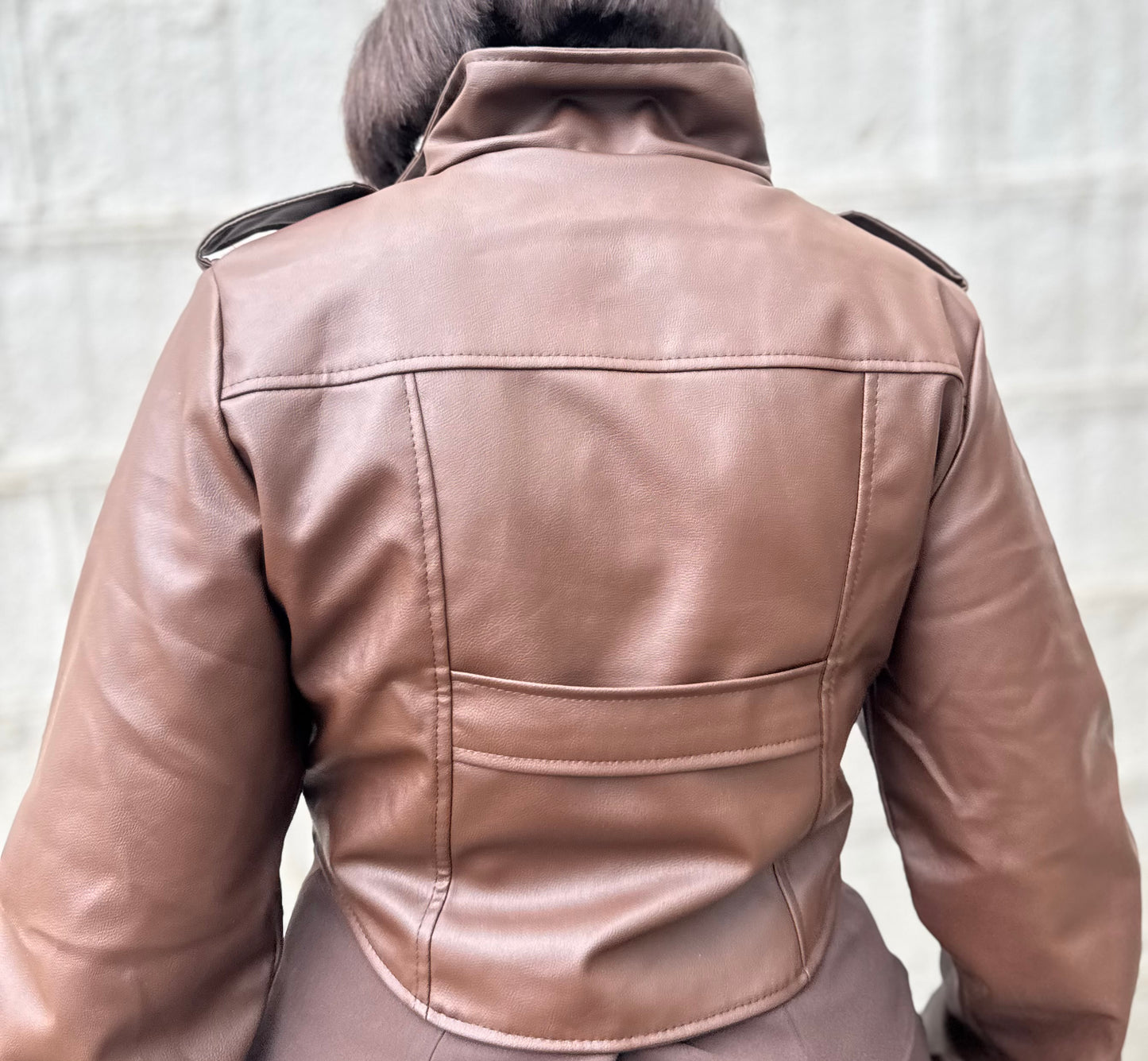Sade Corset Sculpt Leather Jacket