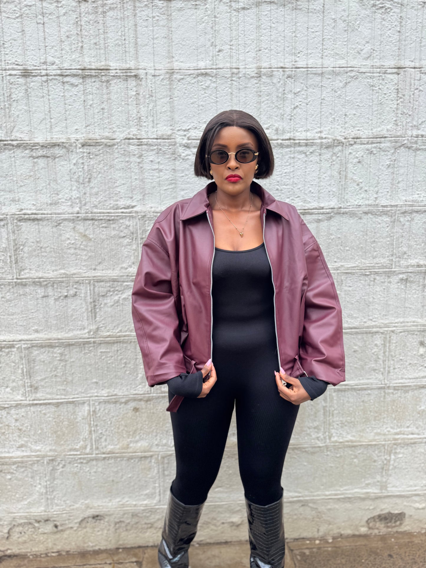 Nova Off-Duty Leather Bomber