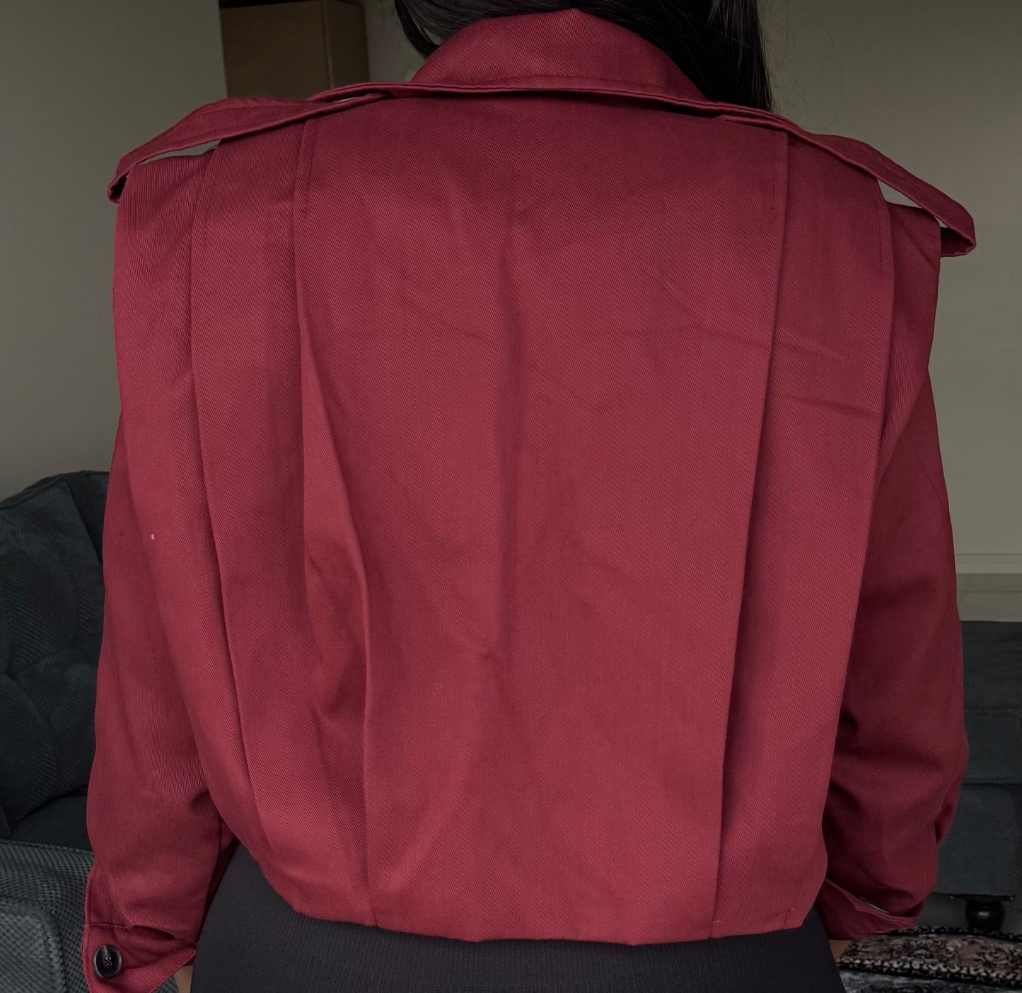 Pleated Bomber Jacket