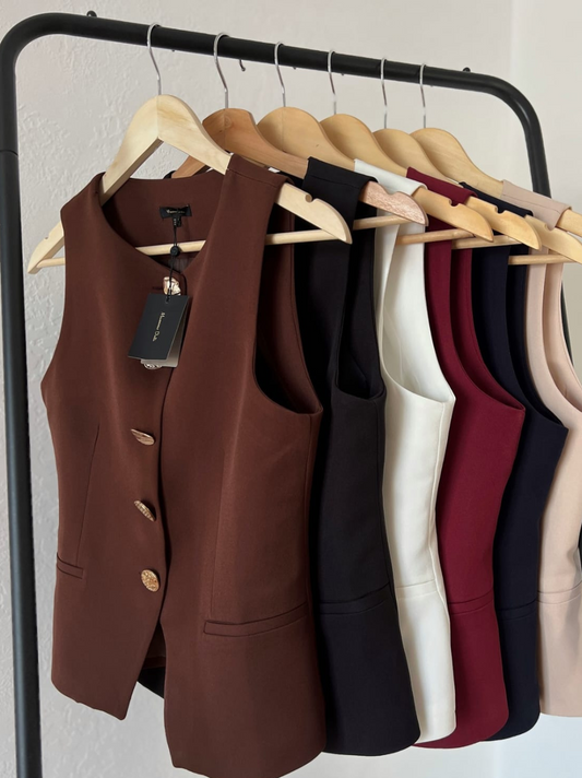 Massimo Gold-buttoned Halfcoat