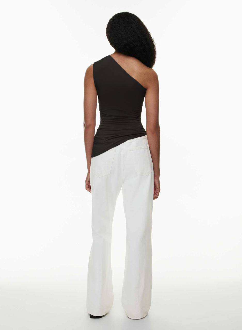 Asymmetrical Offshoulder Sleeveless Top