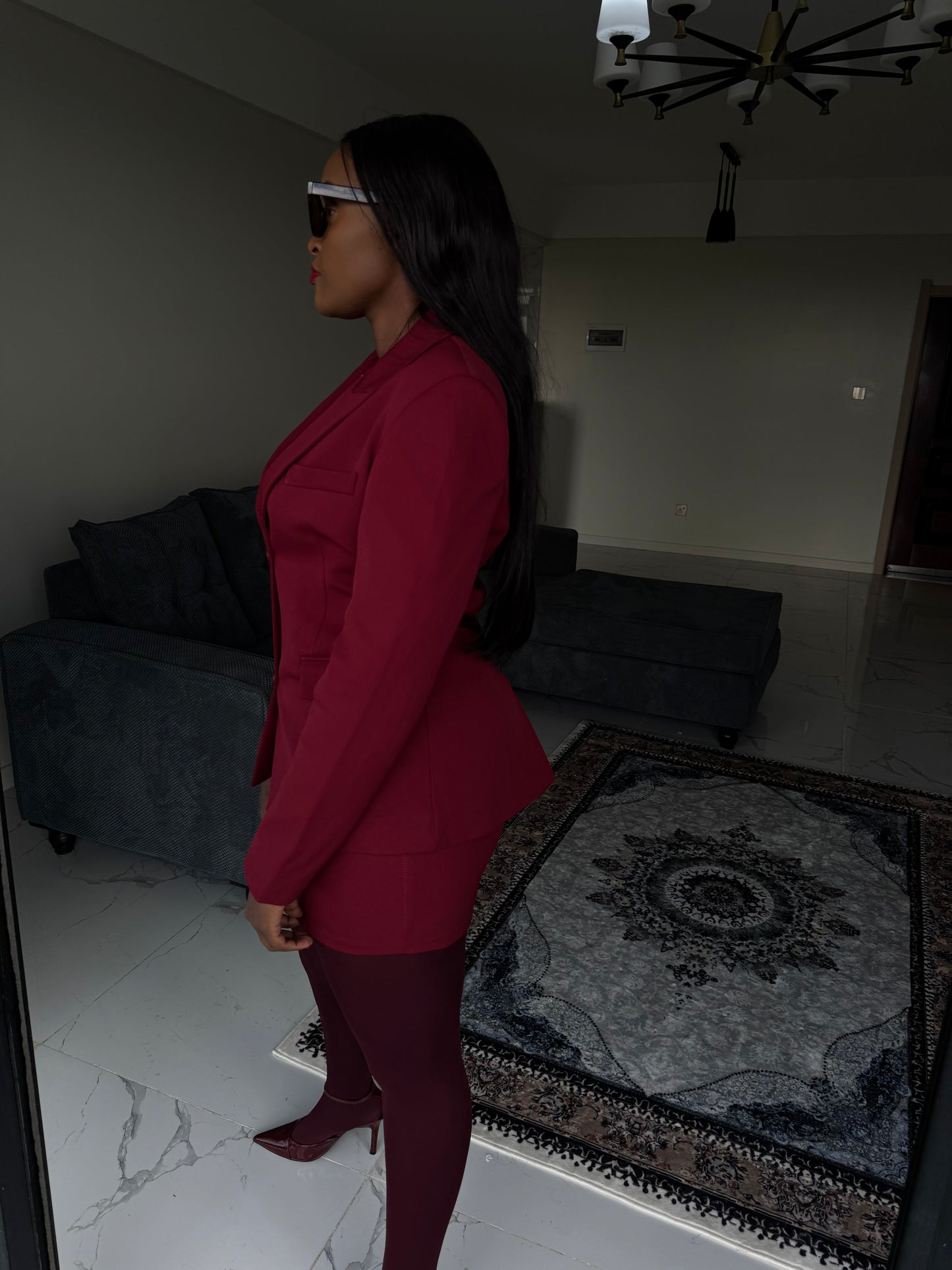 Padded Blazer & Mini Skirt Set