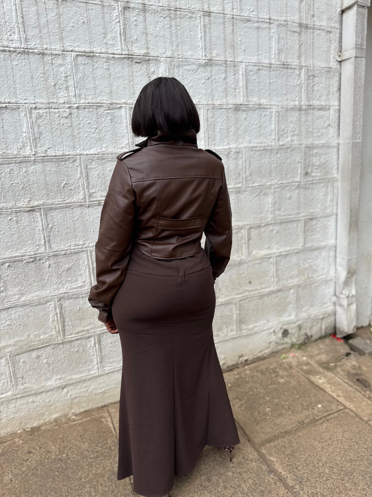 Sade Corset Sculpt Leather Jacket