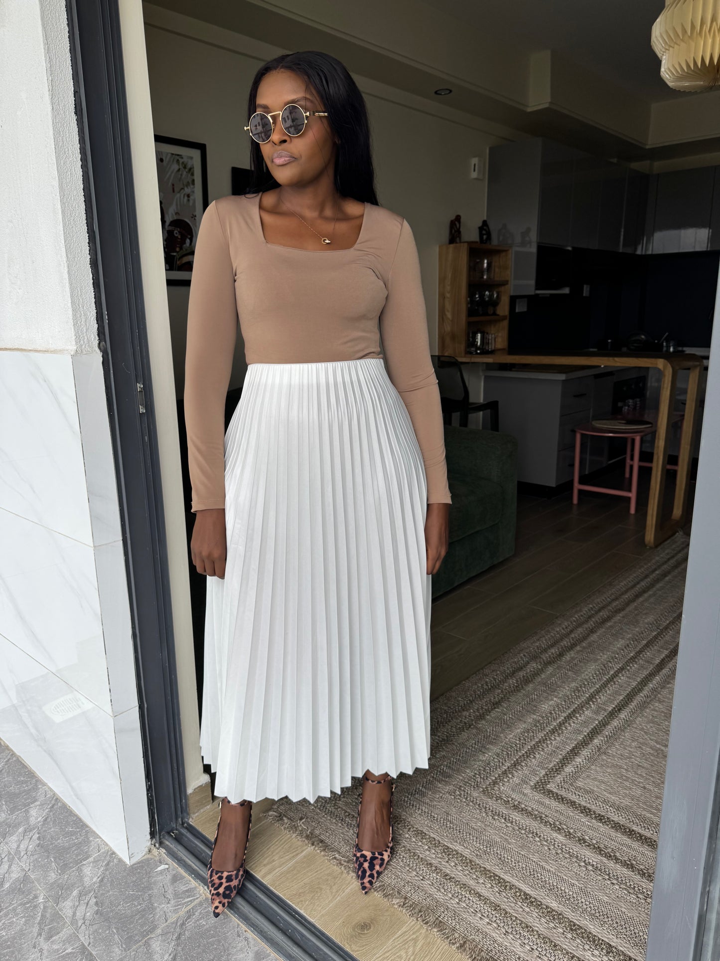 Square-neck Bodysuit