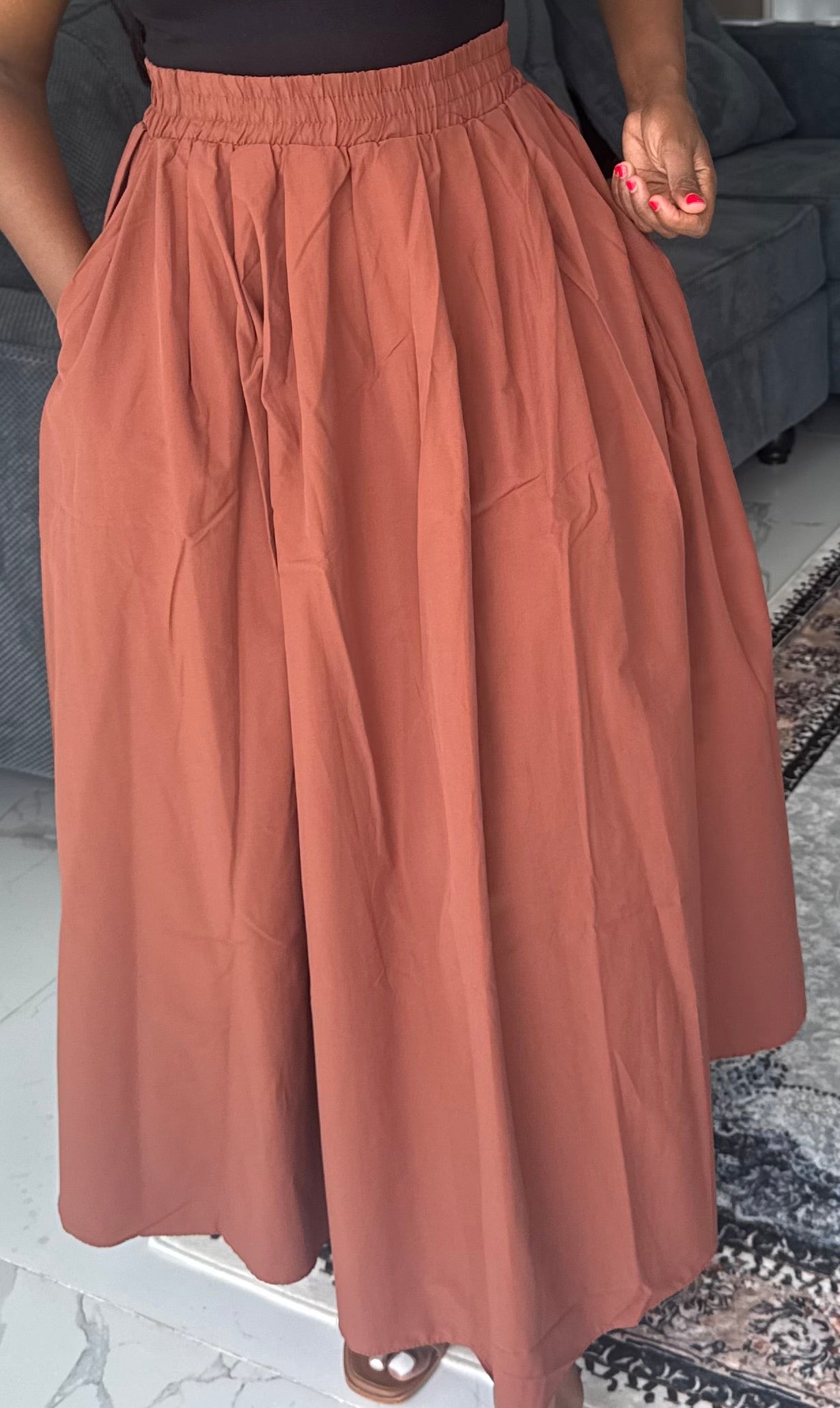 Poplin Maxi Skirt