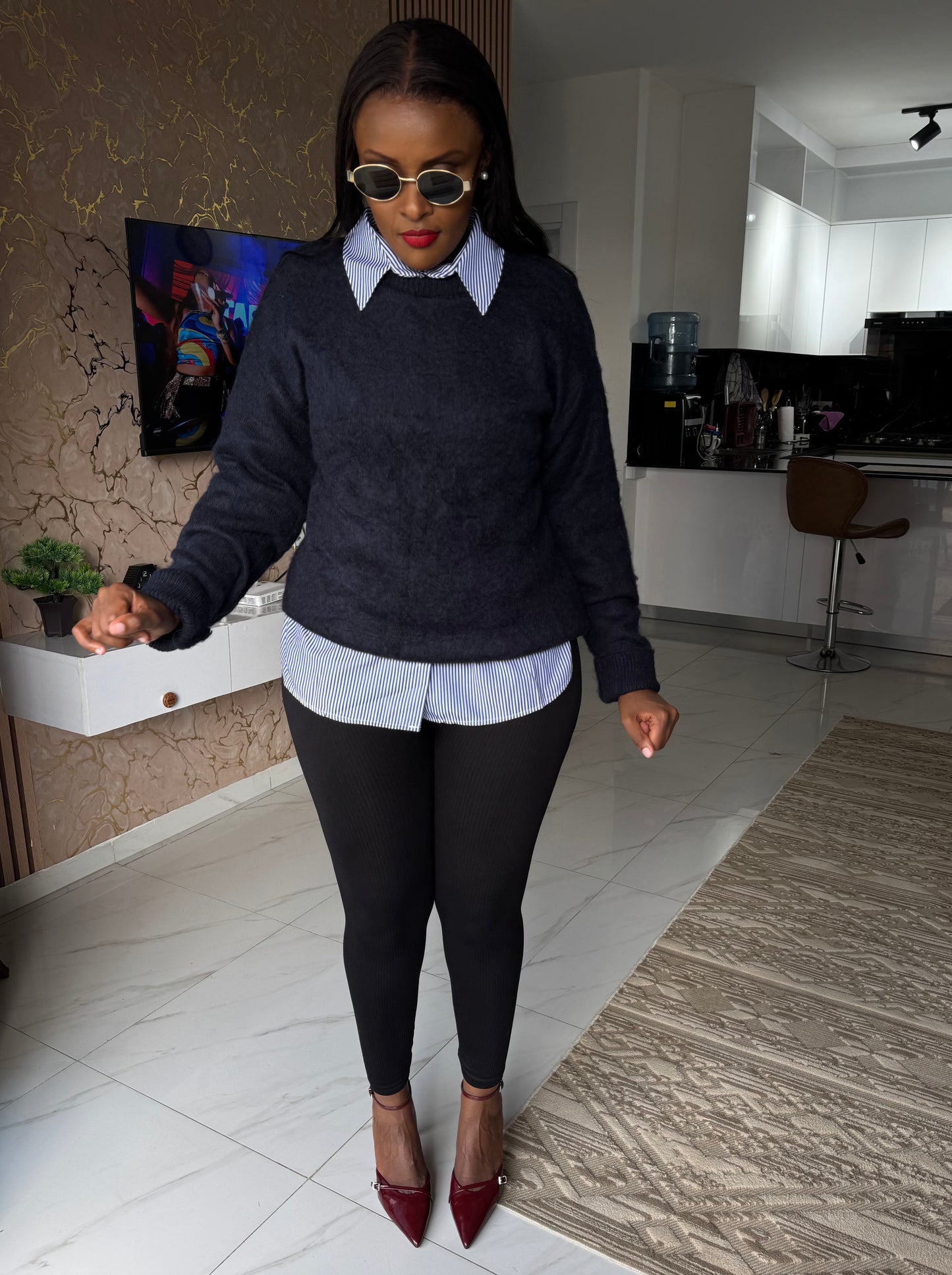 Massimo Dutti-inspired Fluffy Sweater