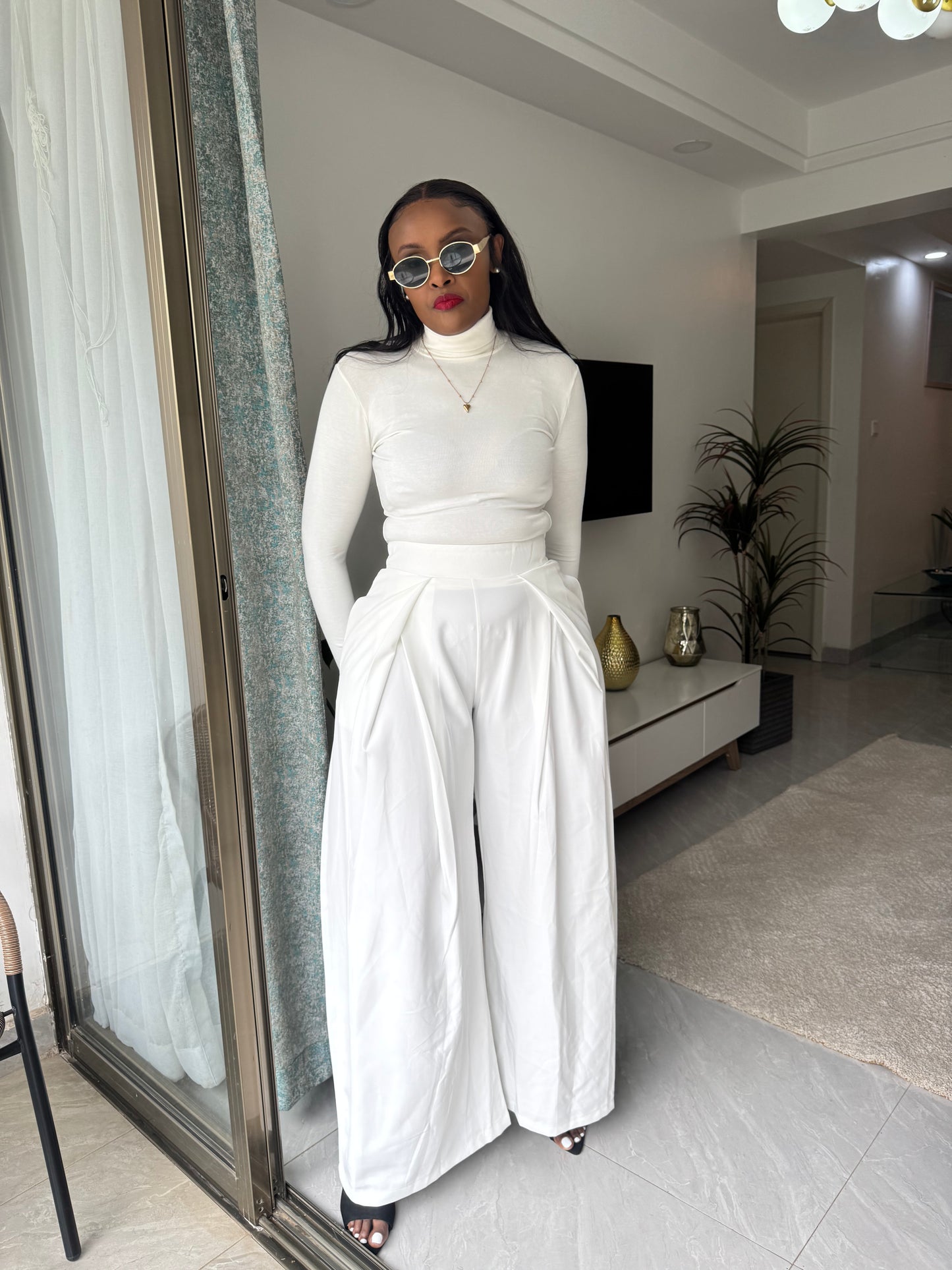Mona Wide-leg Barrel Pants