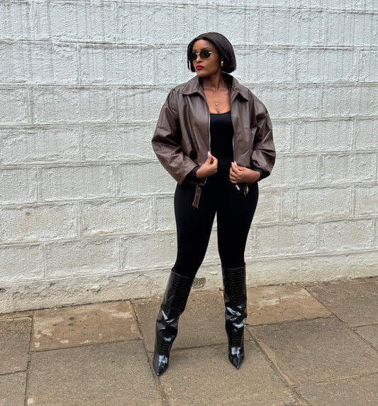 Nova Off-Duty Leather Bomber