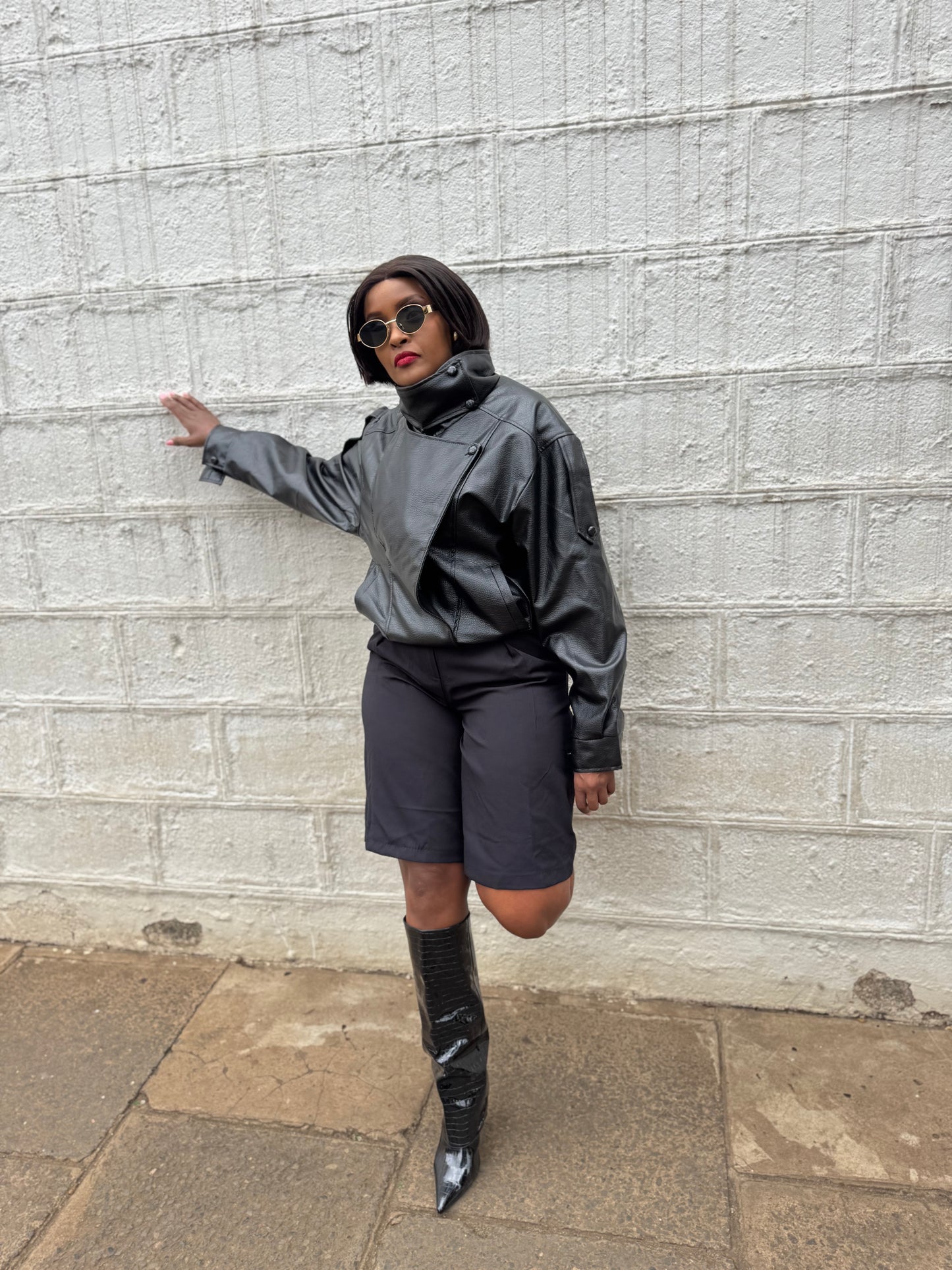 Aria Rebel Grain Leather Jacket
