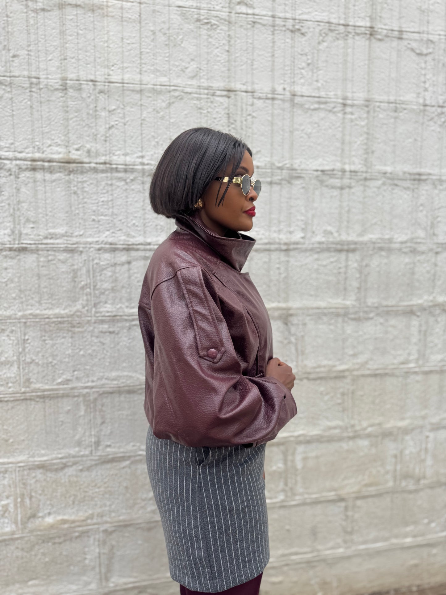 Aria Rebel Grain Leather Jacket
