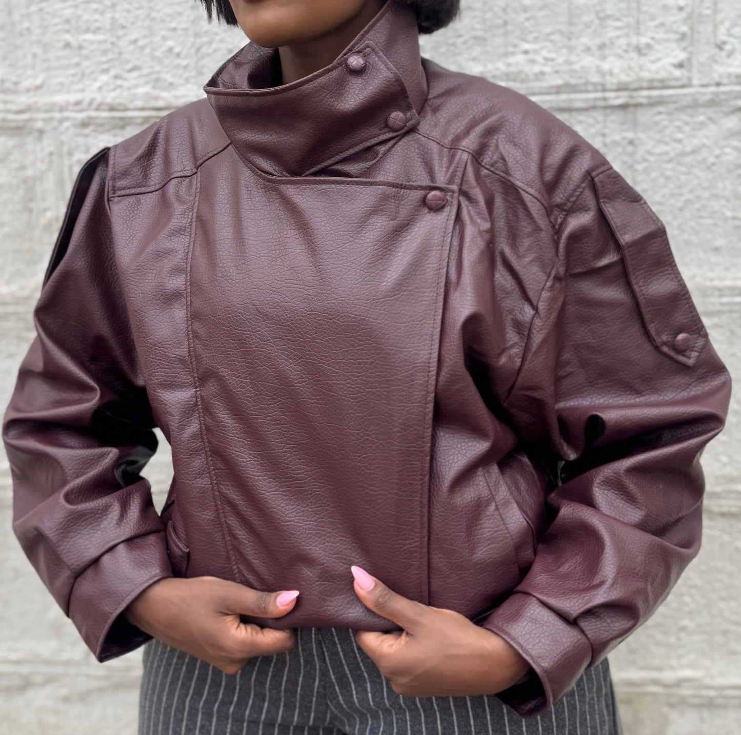 Aria Rebel Grain Leather Jacket