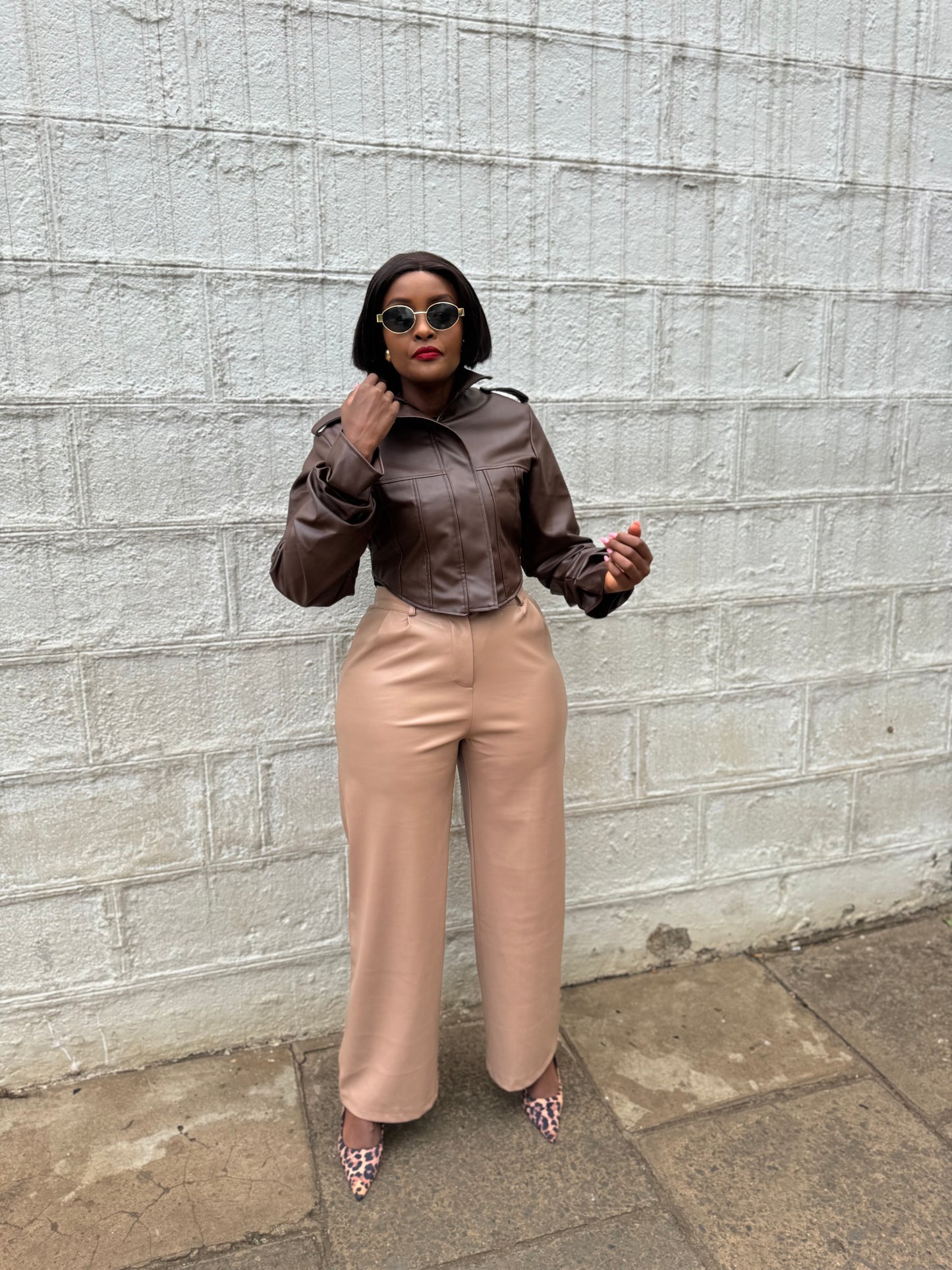 Sade Corset Sculpt Leather Jacket