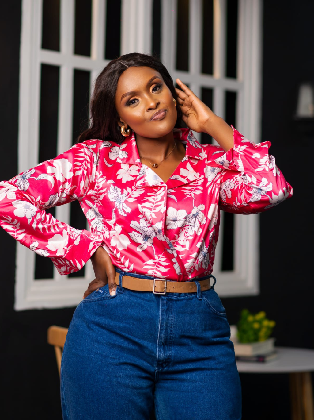 Sadia plunge bodysuit