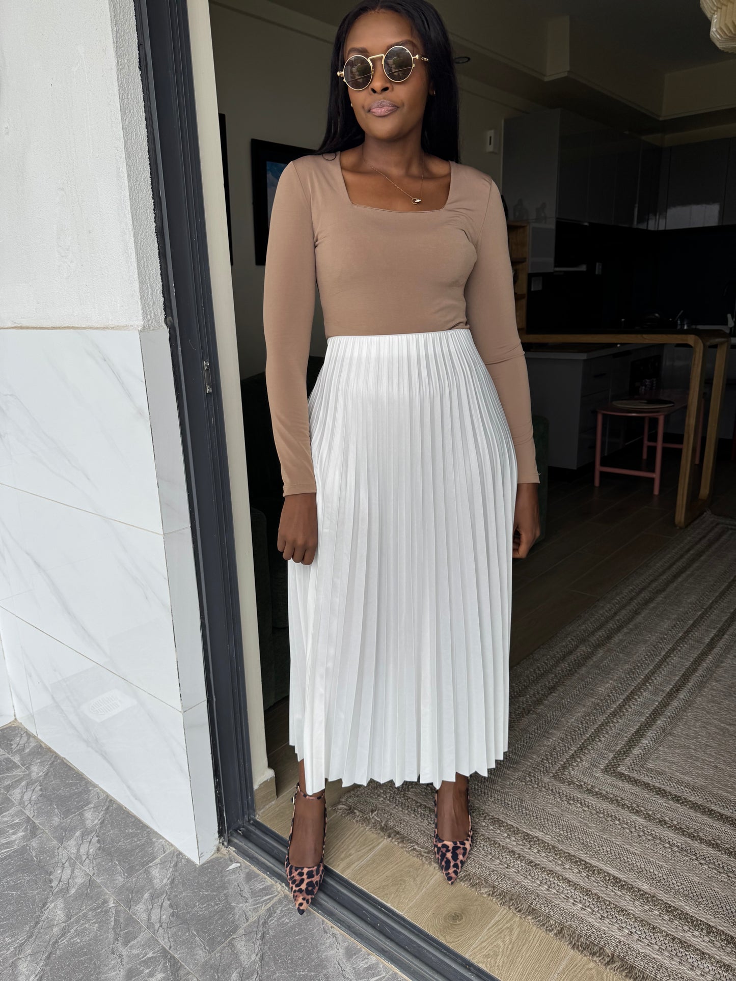 Square-neck Bodysuit