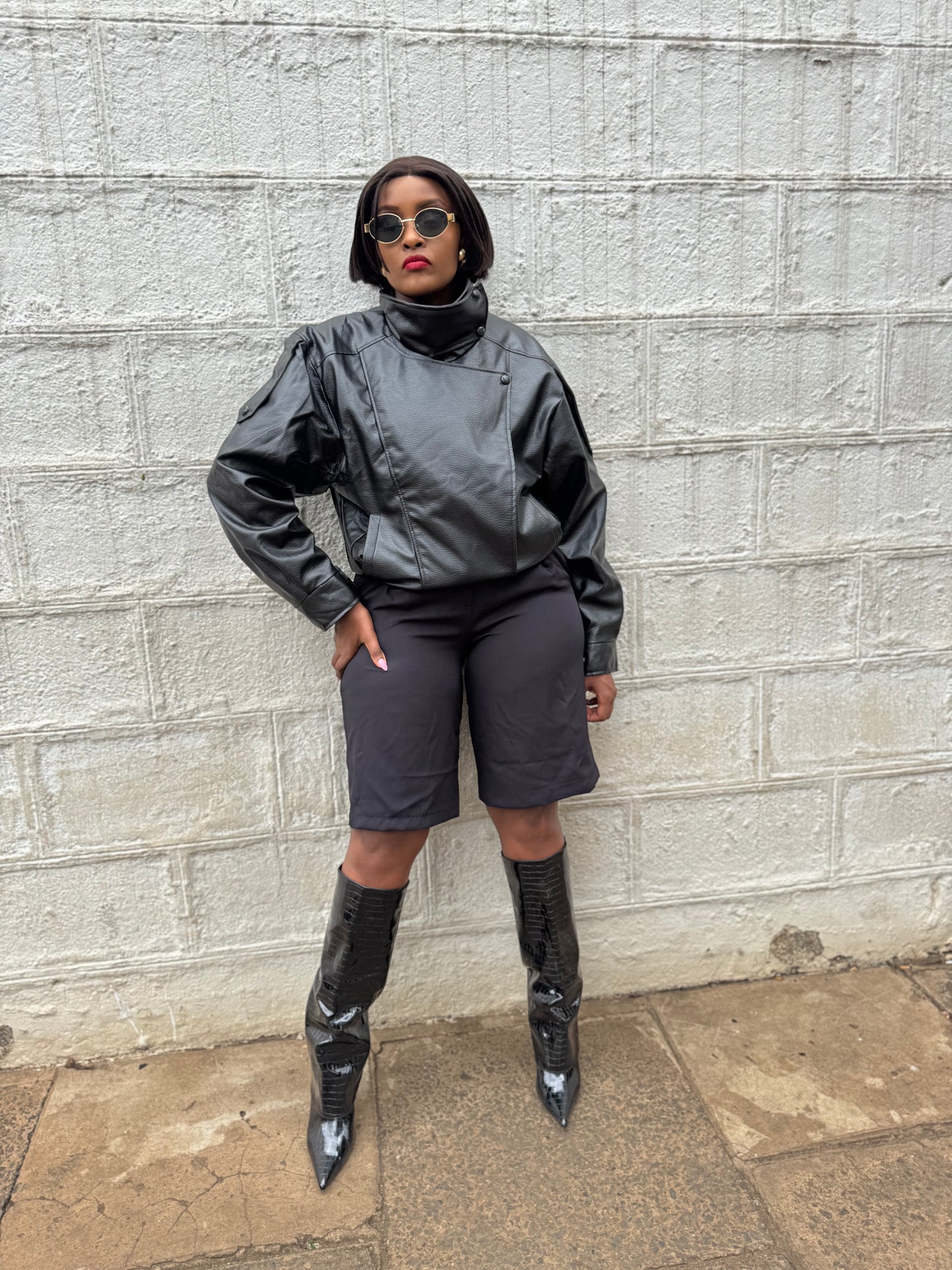 Aria Rebel Grain Leather Jacket