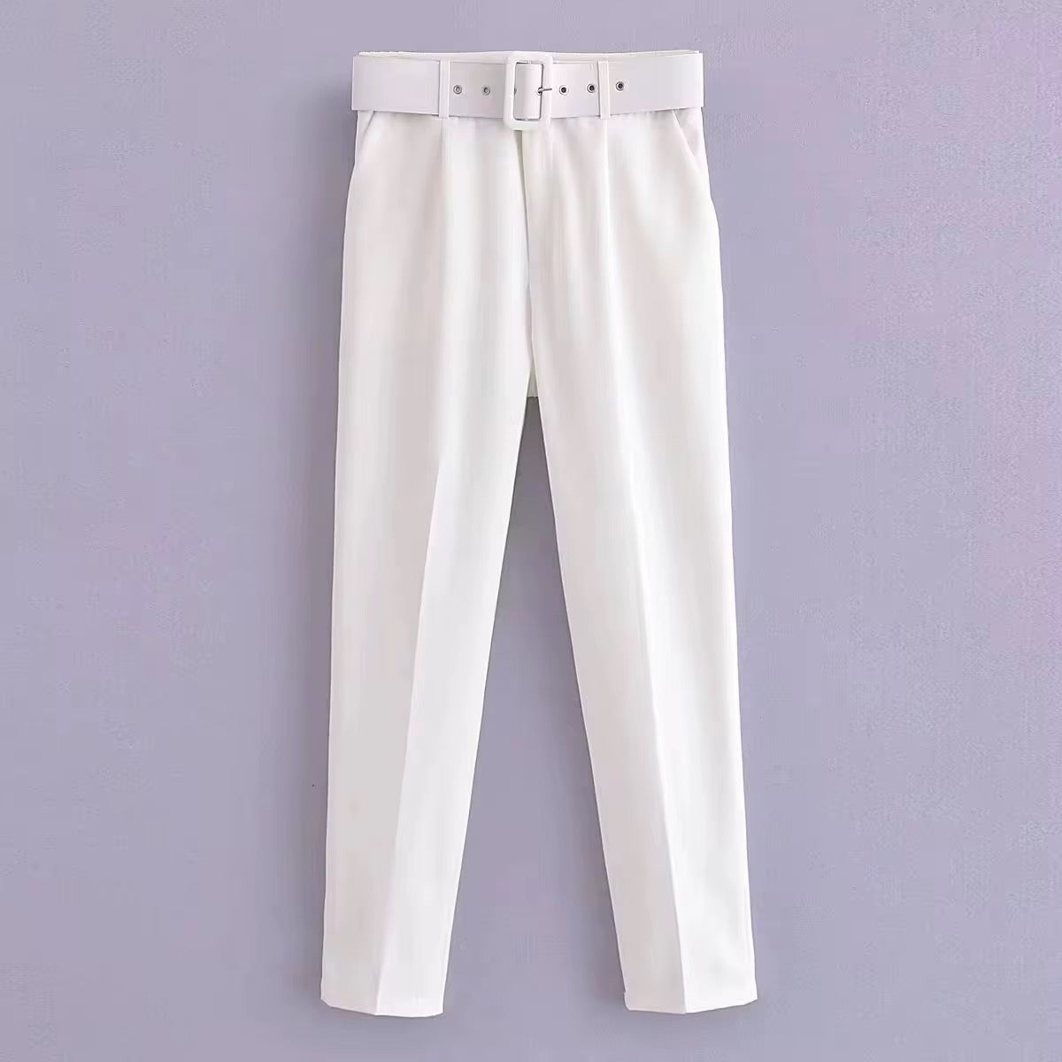 Belted Zara-inspired Ankle Pants
