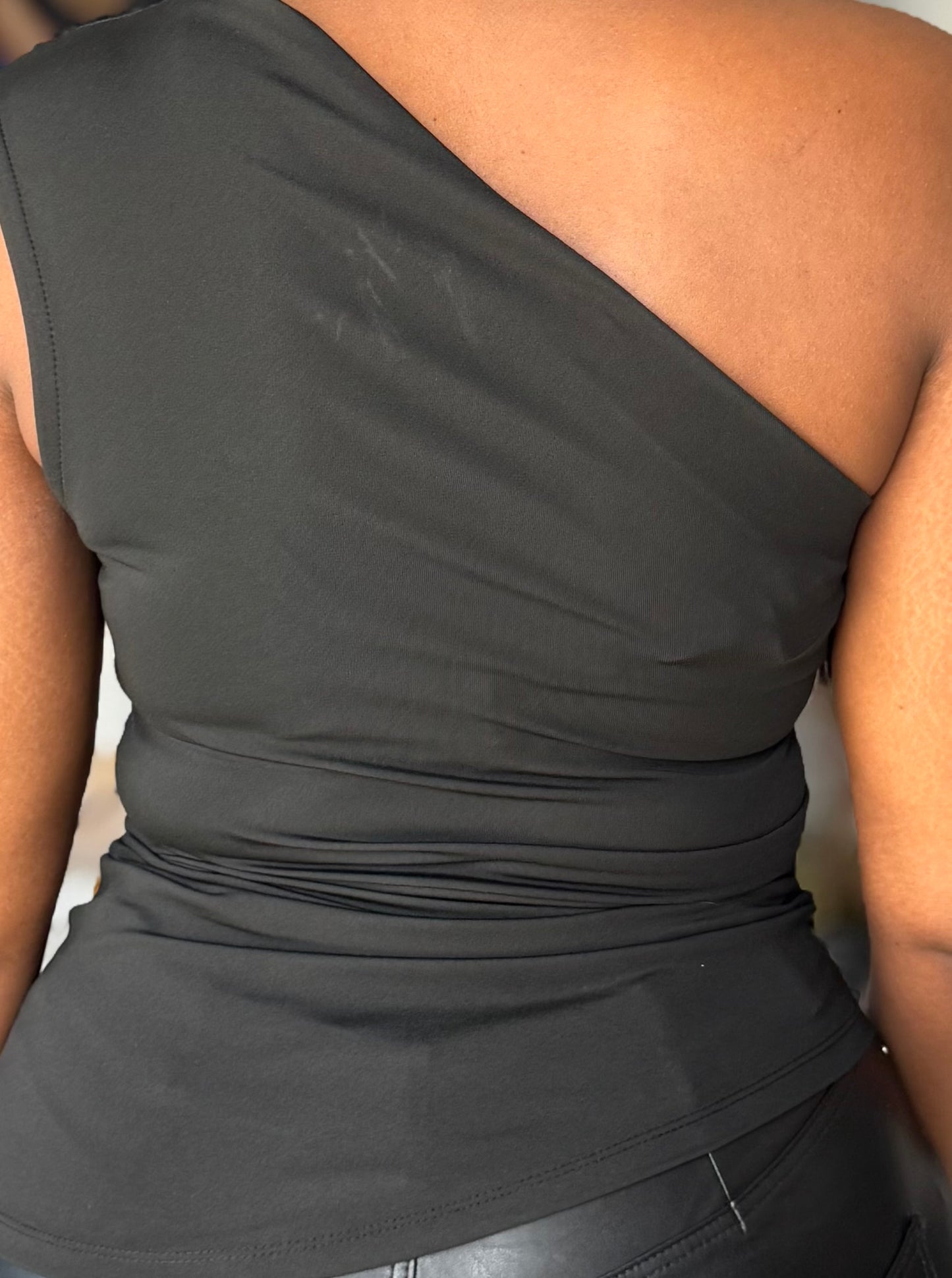 Layla Asymmetrical Offshoulder Sleeveless Top