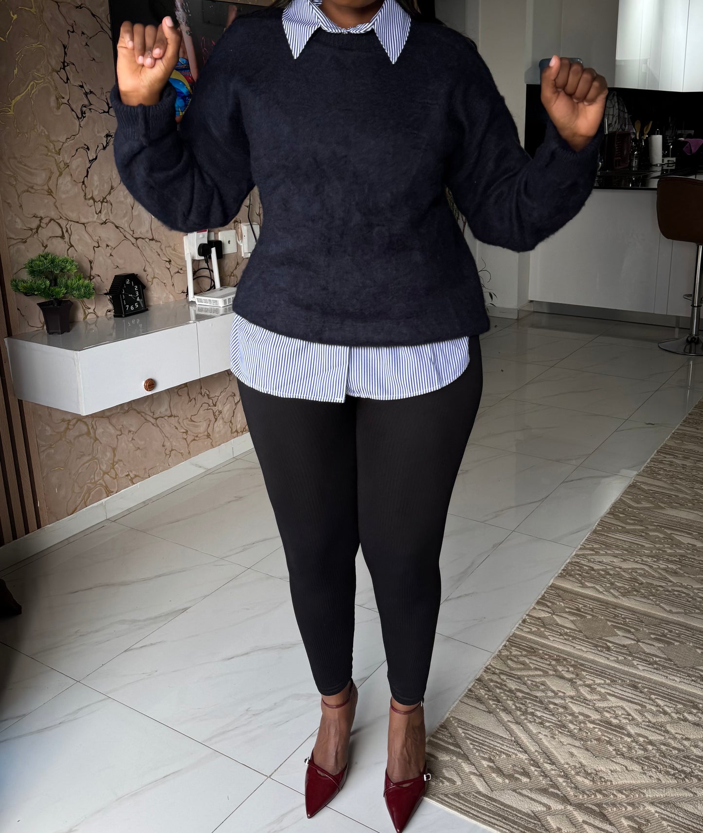 Massimo Dutti-inspired Fluffy Sweater