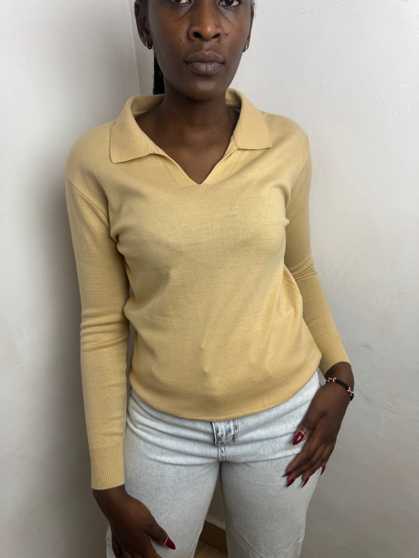 Polo Light Knit Top