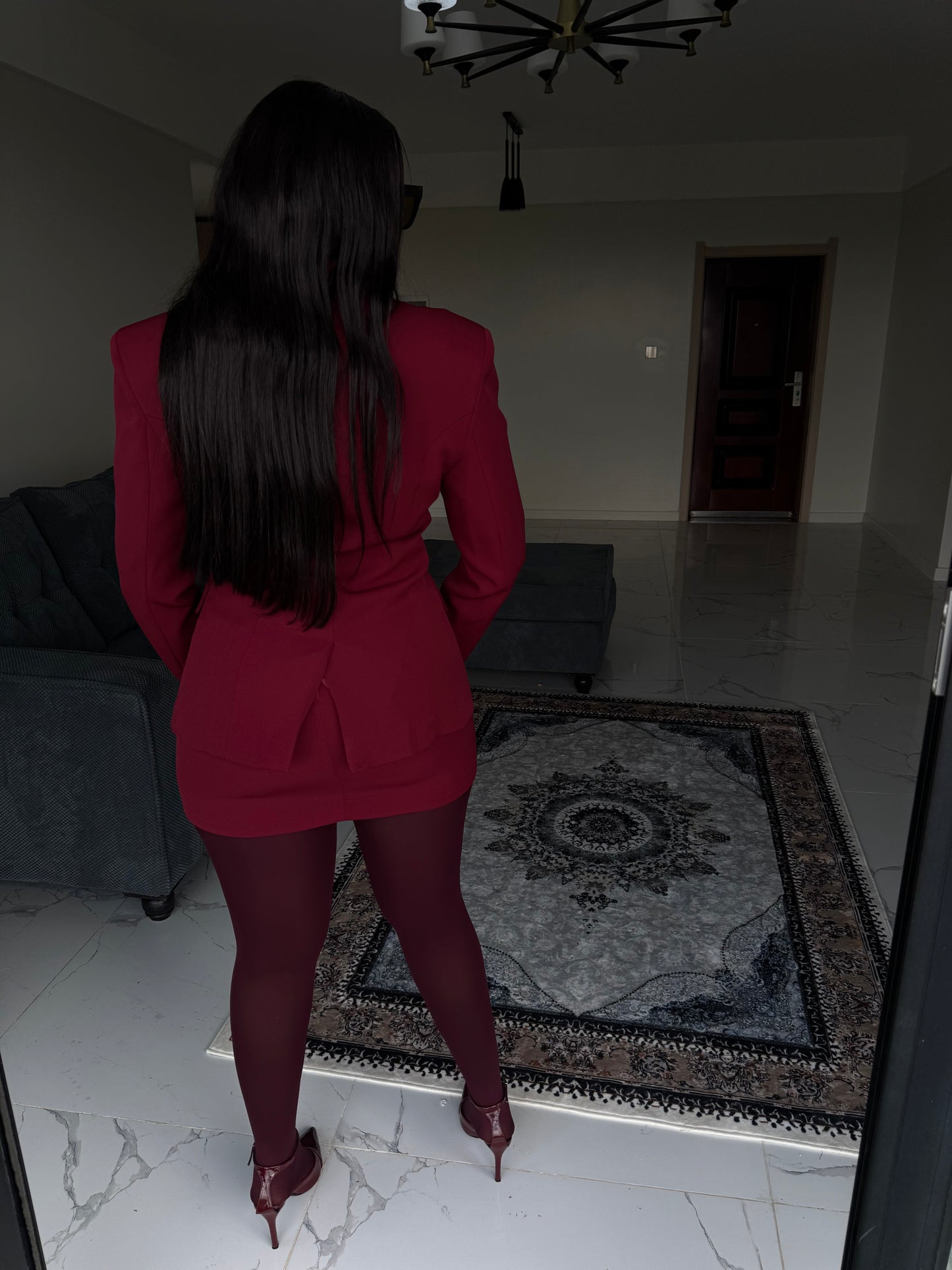 Padded Blazer & Mini Skirt Set