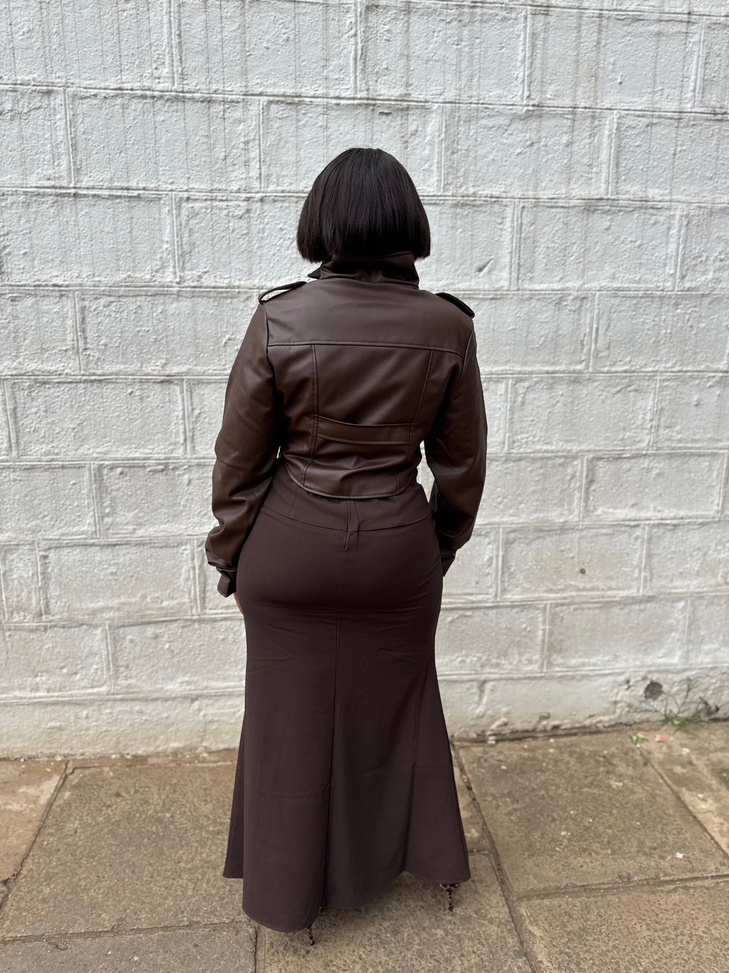 Sade Corset Sculpt Leather Jacket