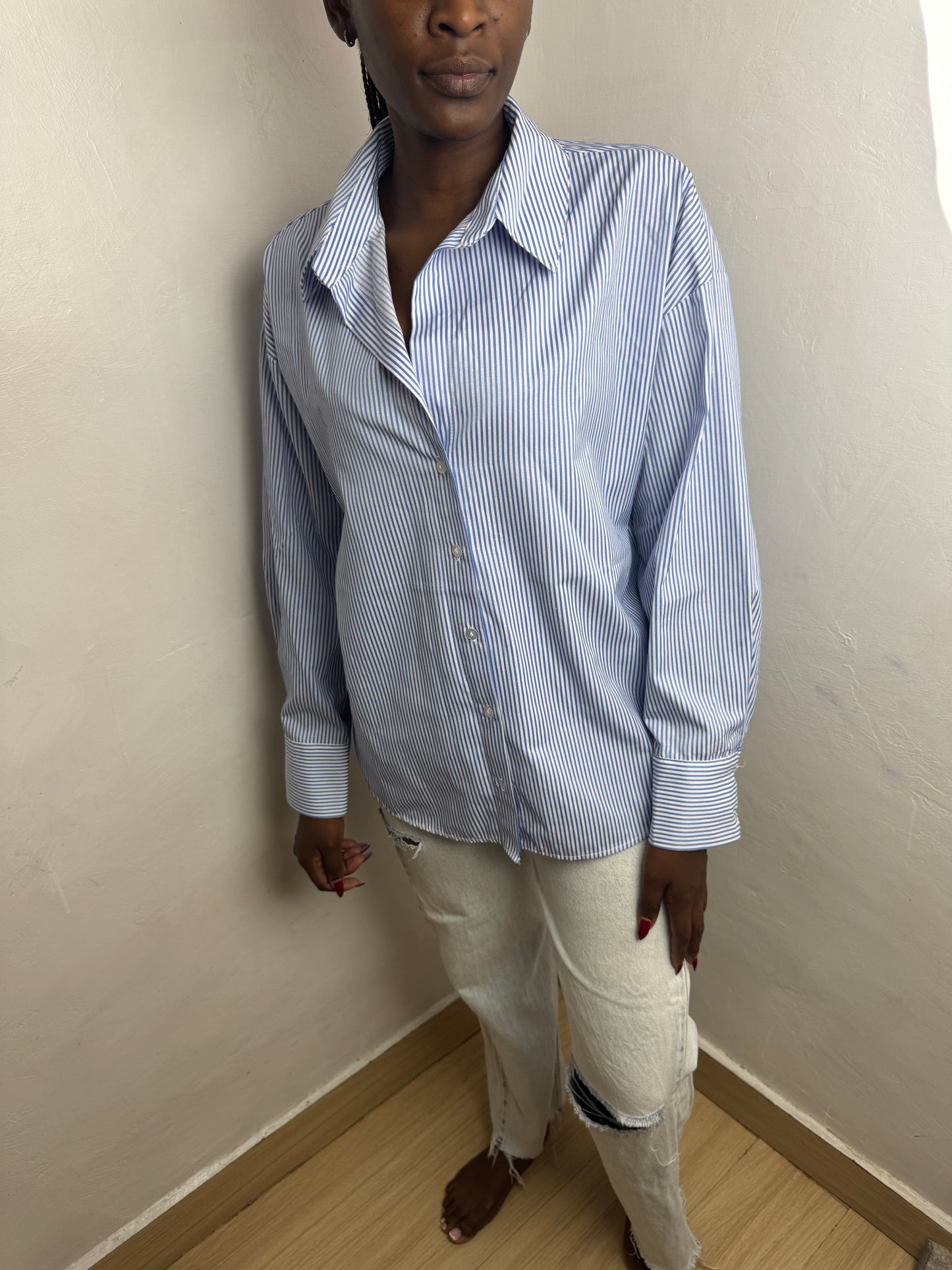 Textured Striped Shirt