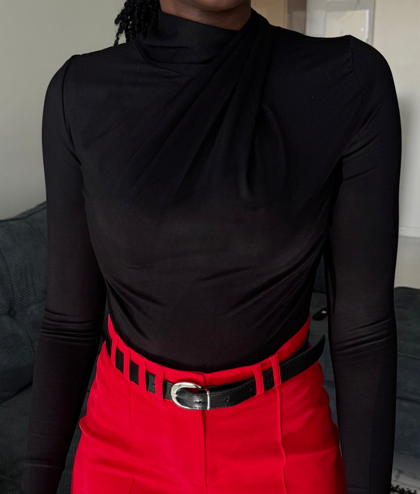 Neck-ruched Top