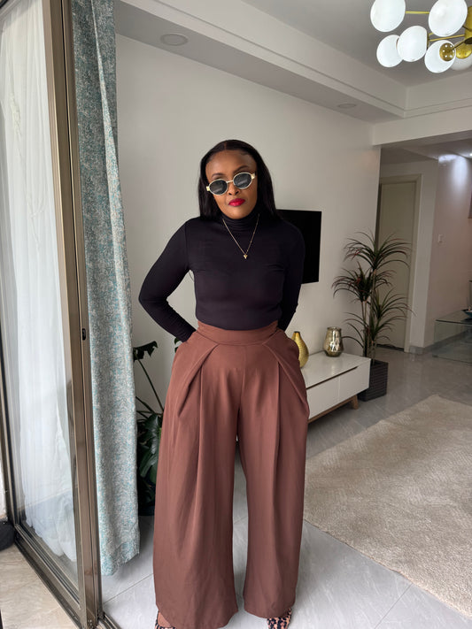 Mona Wide-leg Barrel Pants