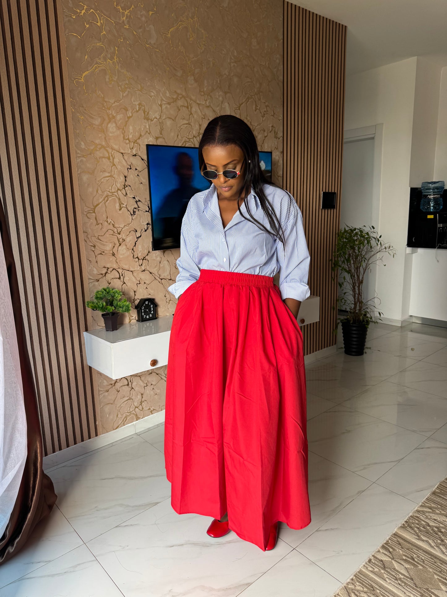 Poplin Maxi Skirt