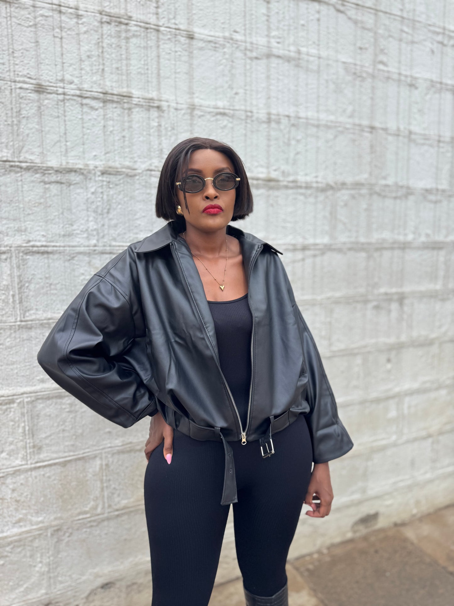 Nova Off-Duty Leather Bomber