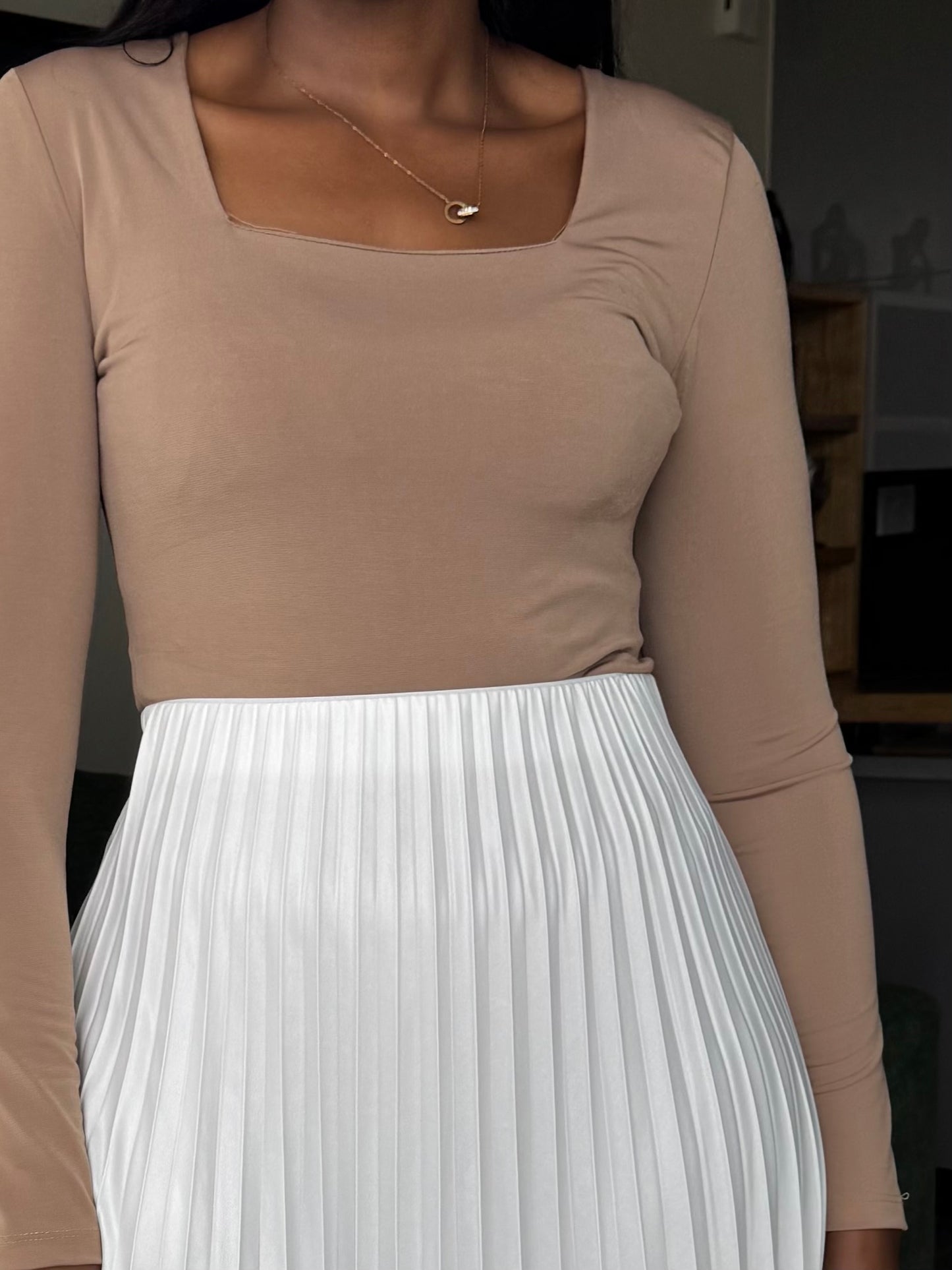 Square-neck Bodysuit