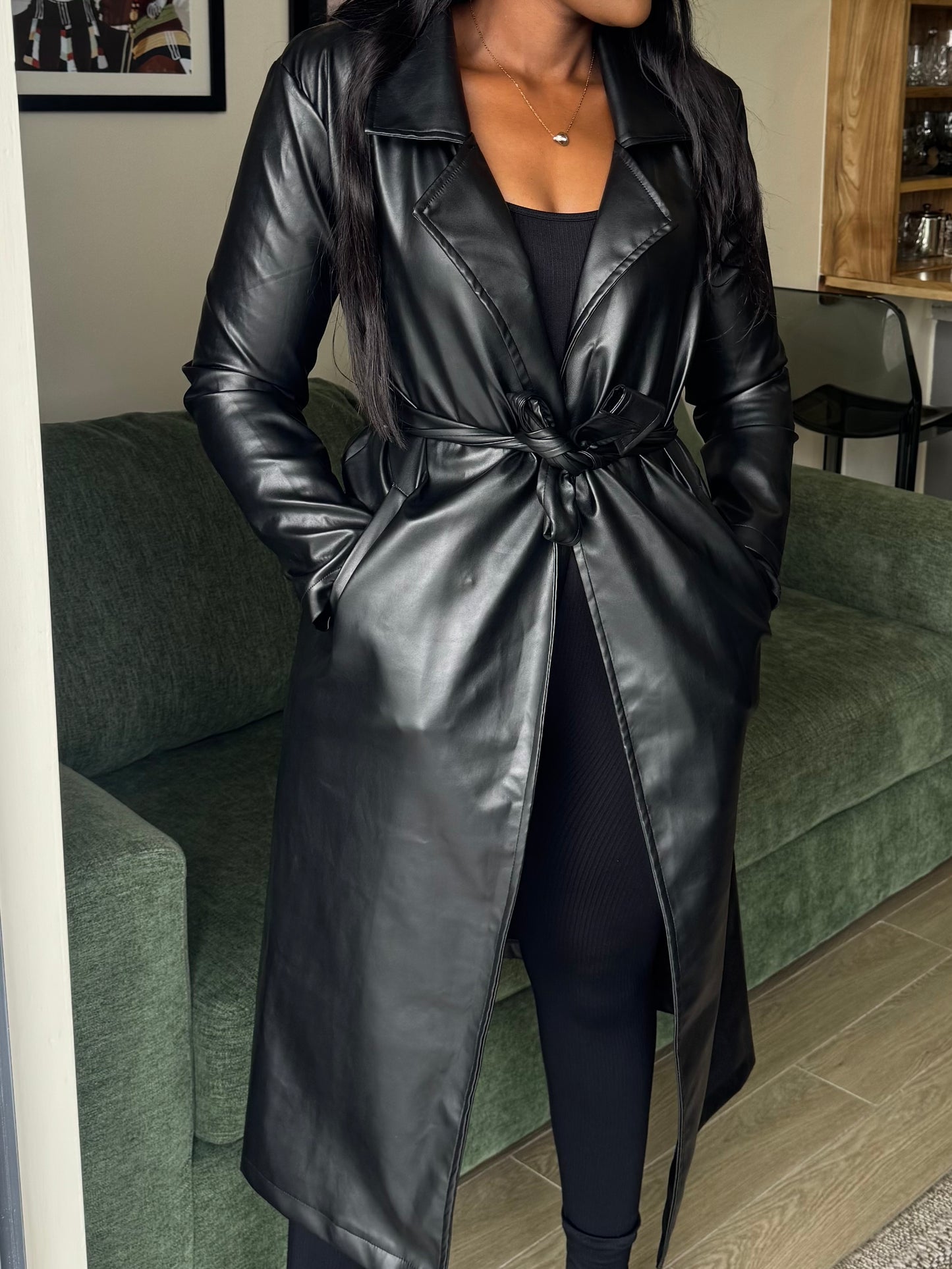 Leather Trench Coat