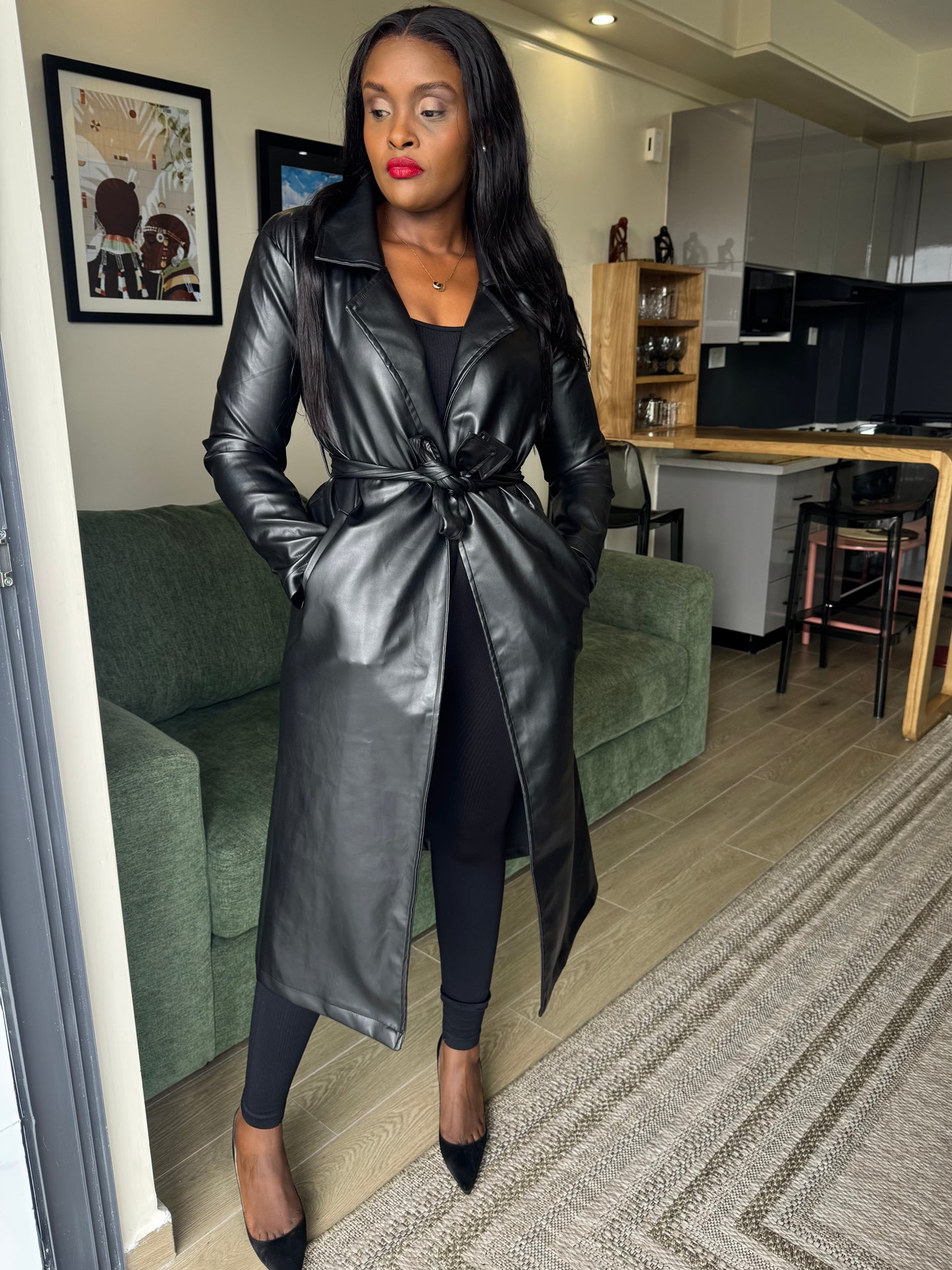Leather Trench Coat
