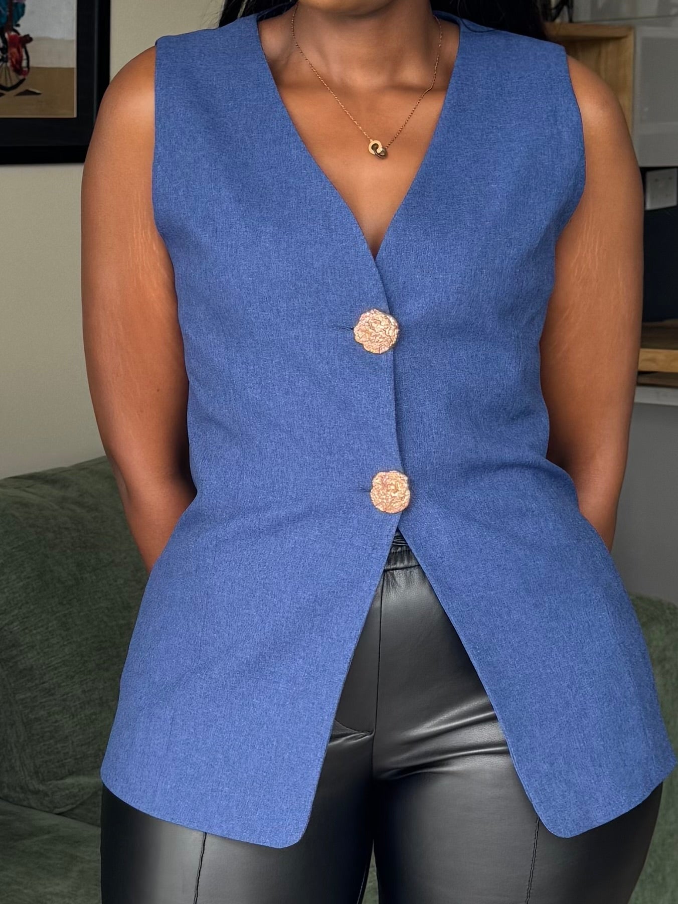 Statement Buttoned Halfcoat