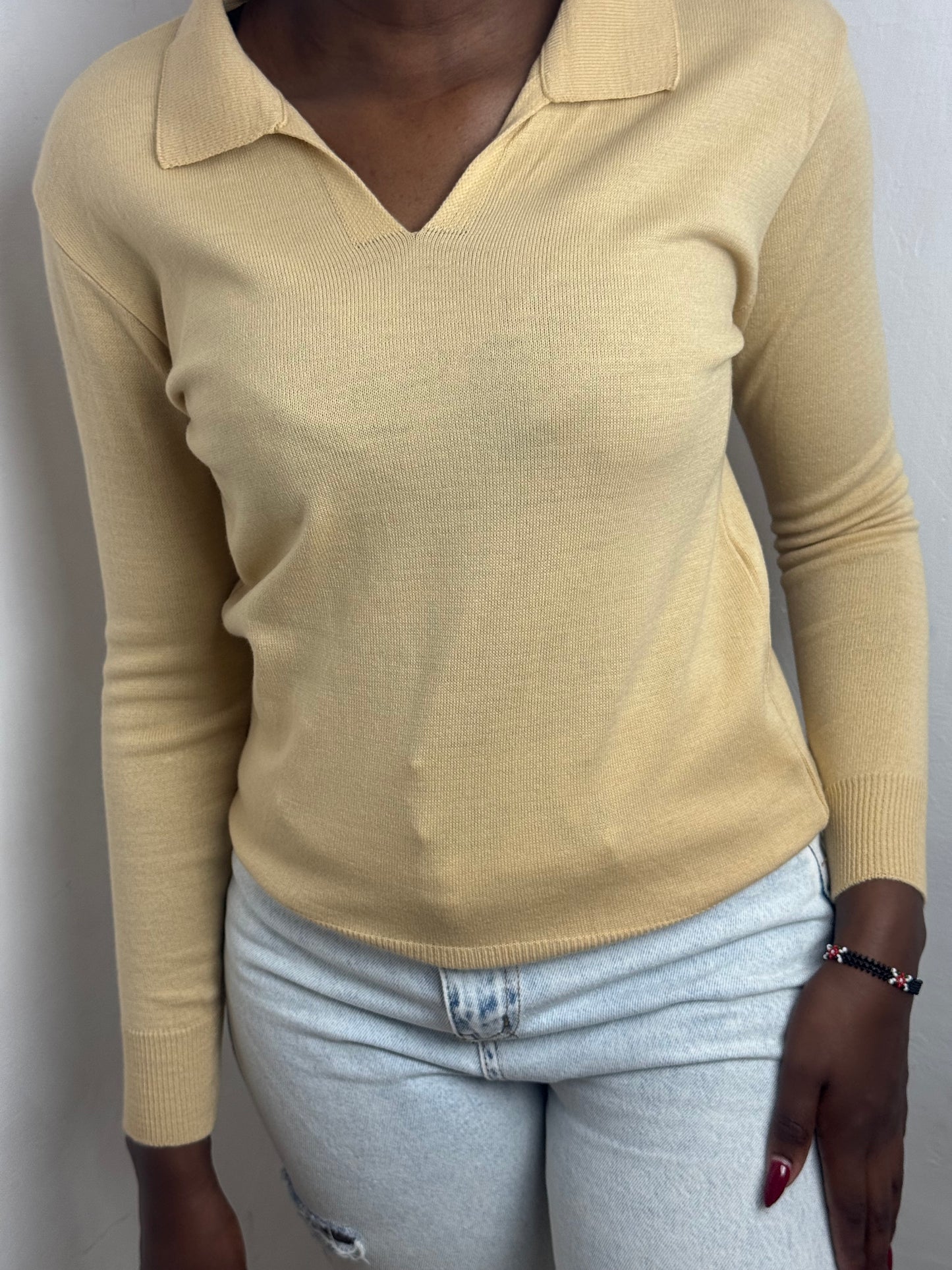 Polo Light Knit Top