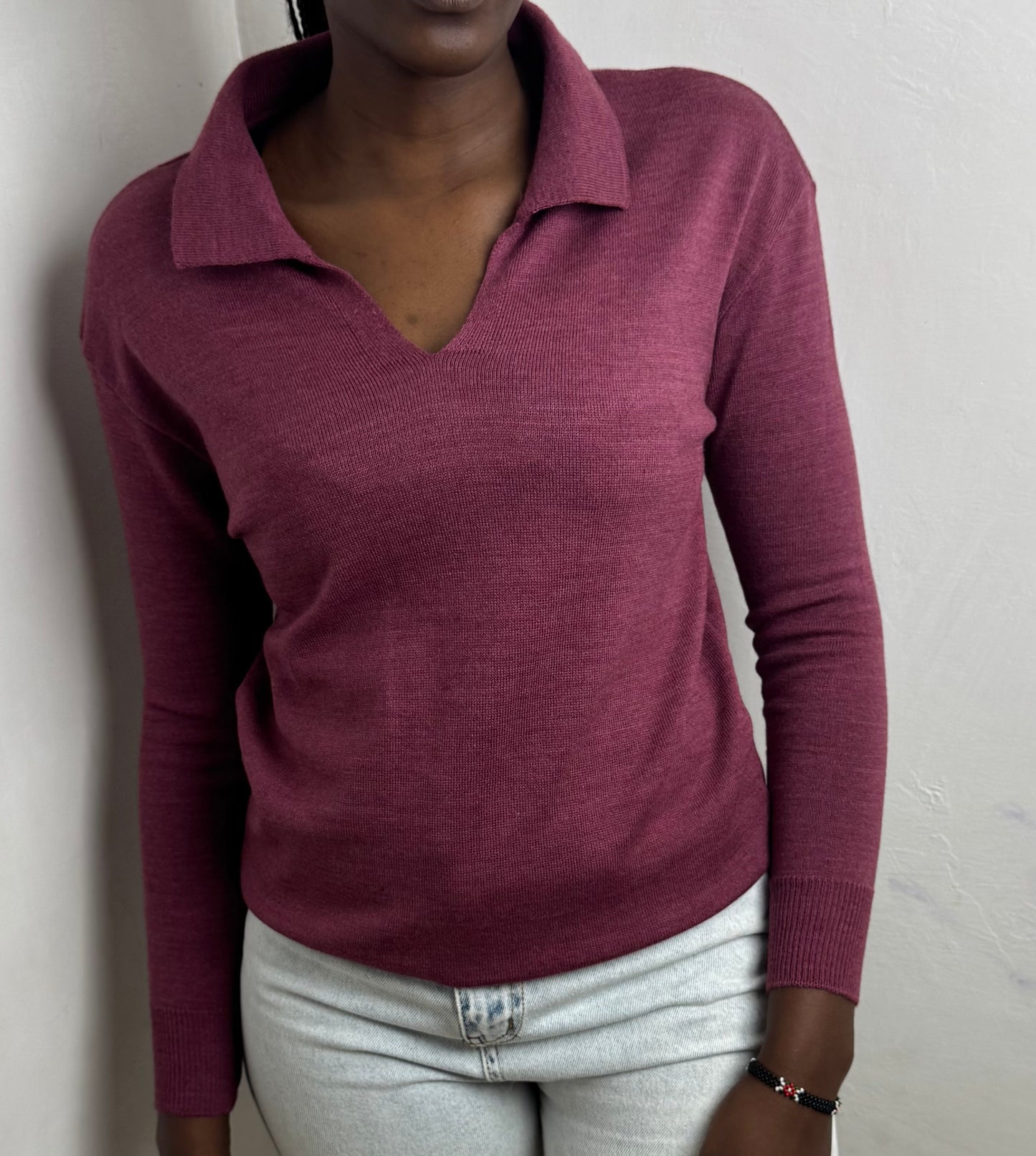 Polo Light Knit Top