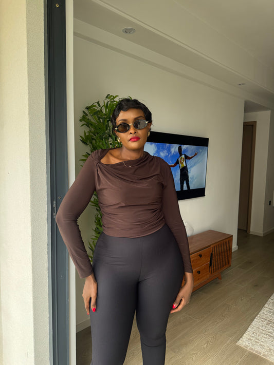 Sasha Asymmetric V-Neck Top
