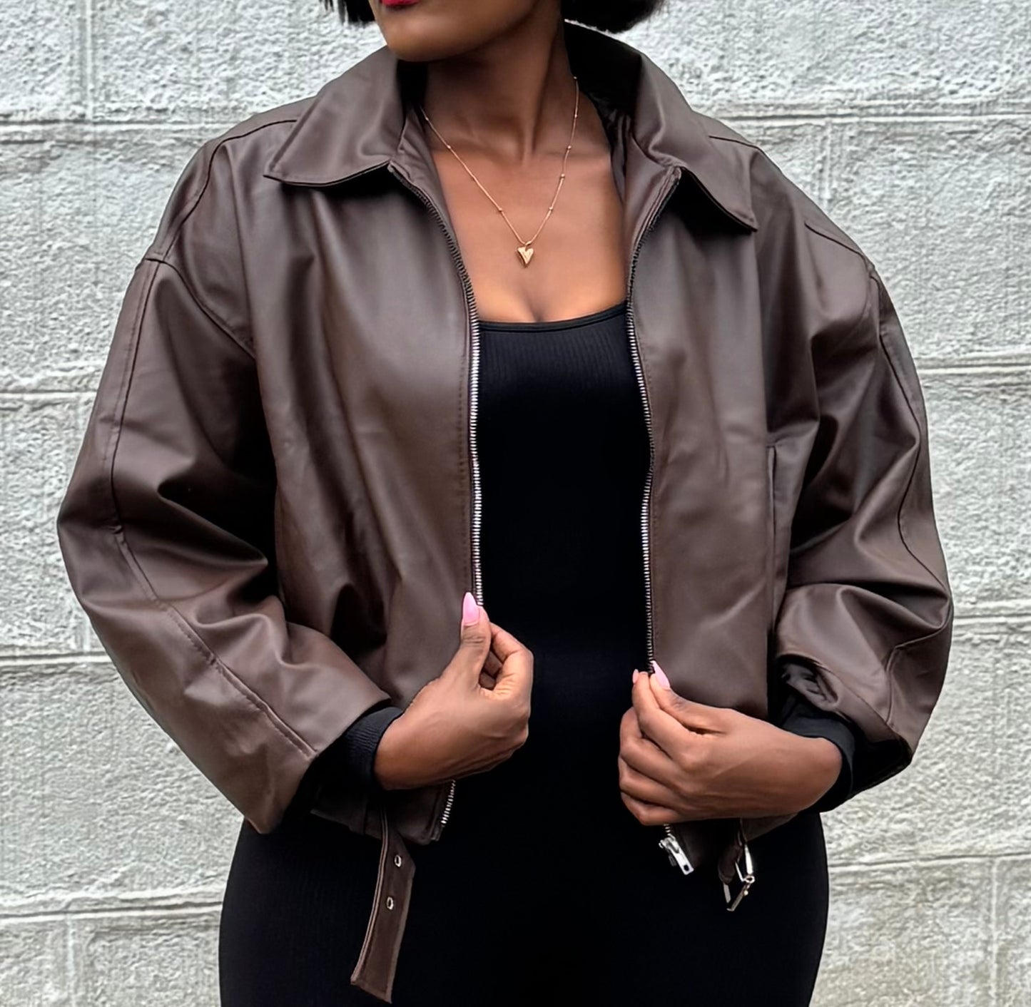 Nova Off-Duty Leather Bomber