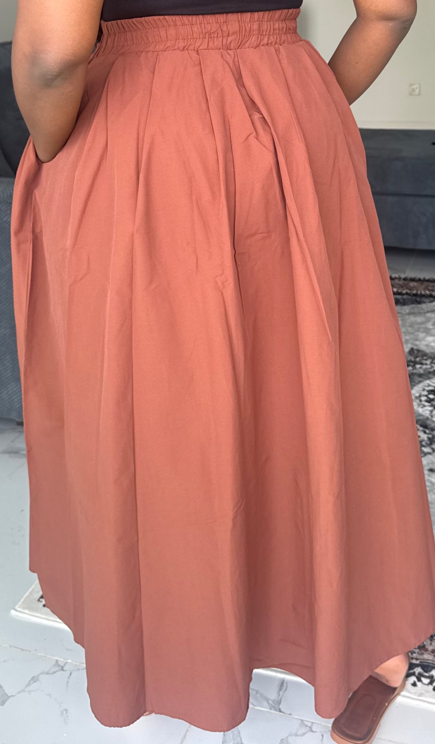 Poplin Maxi Skirt