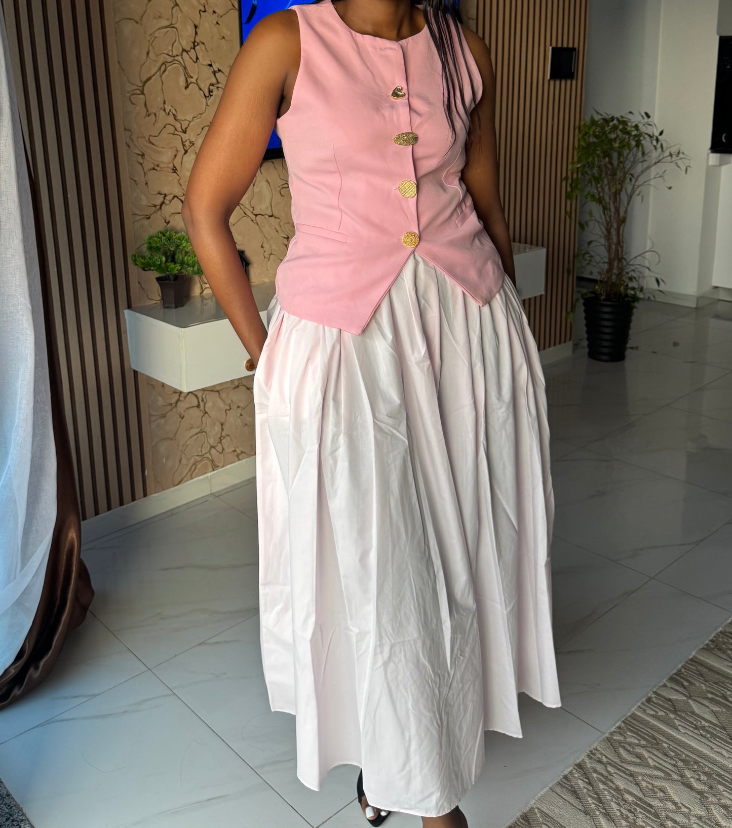 Poplin Maxi Skirt