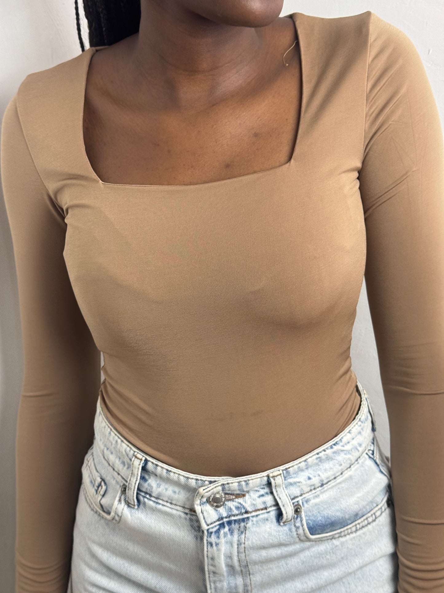 Square-neck Bodysuit