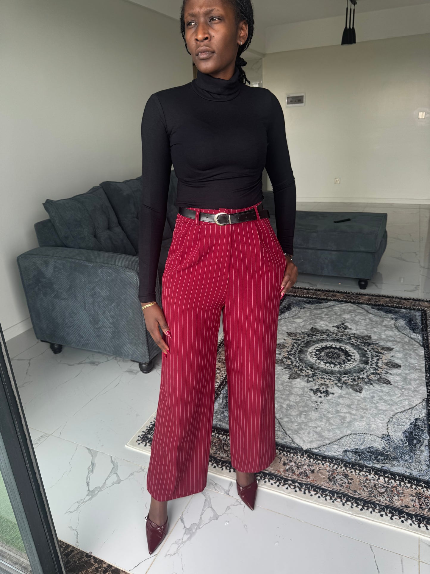 Classic Cotton Turtleneck Top