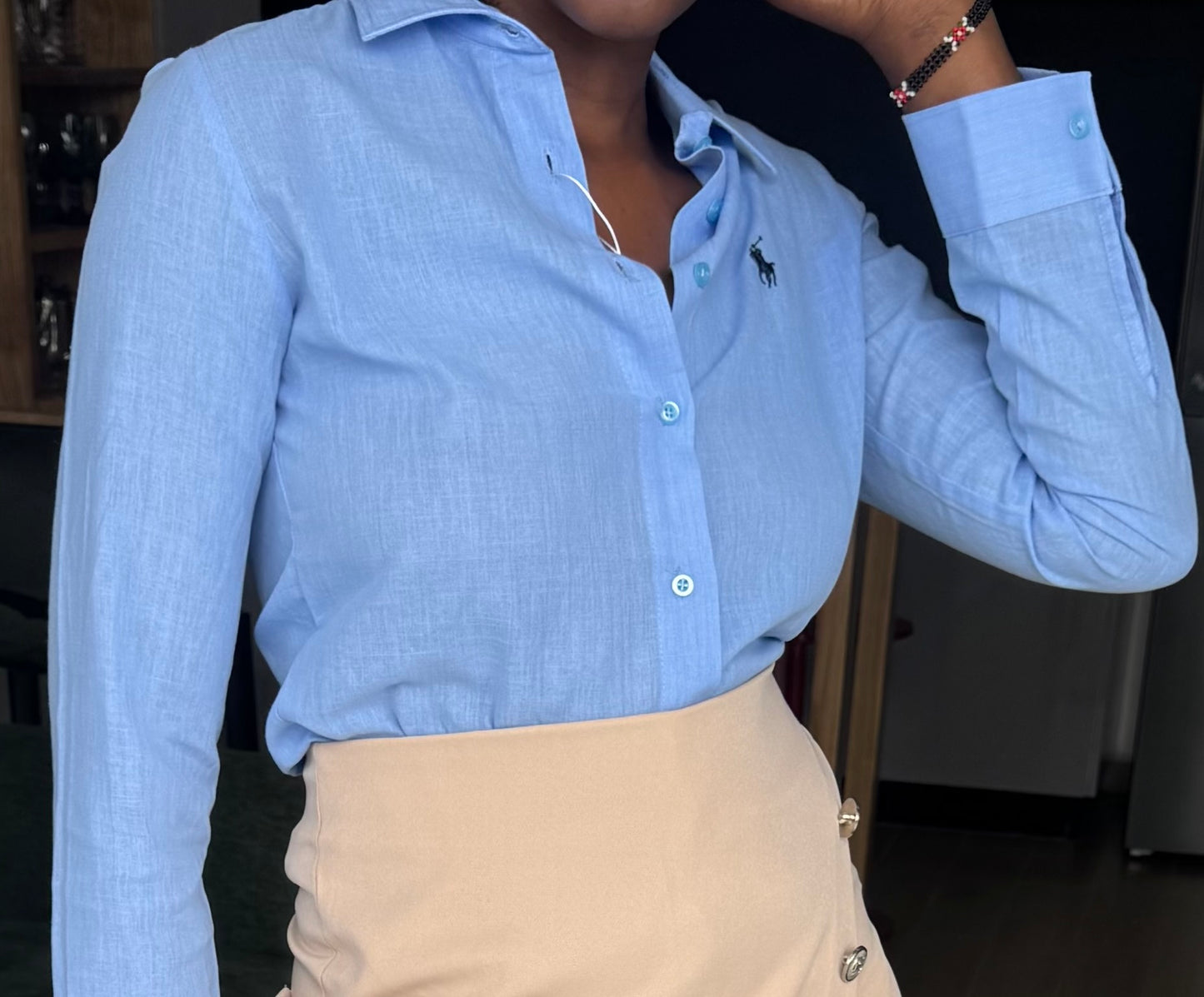 Polo Slim-fit Linen Shirt